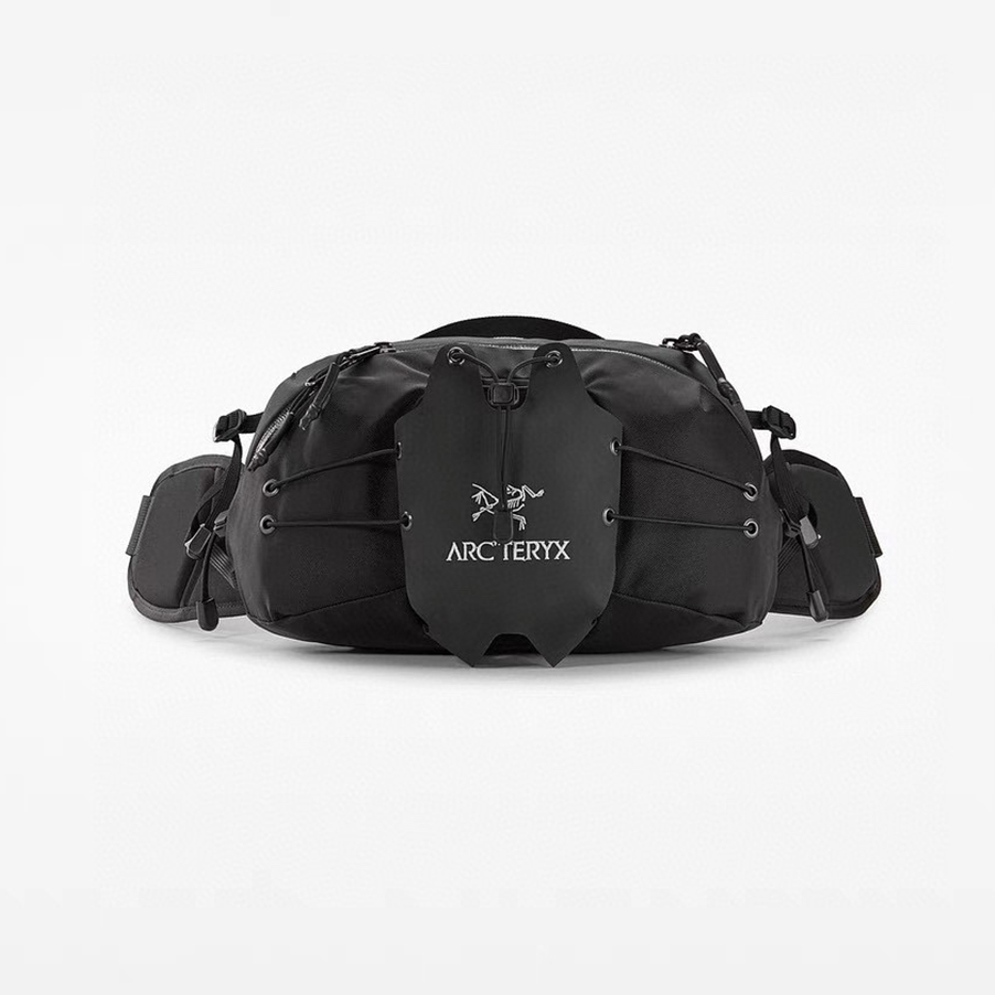 NIGO Arcteryx Men's Women's Q5 Waistpack Co-branded Fashion Waistpack Casual Zipper Solid Color Nylon Shoulder Bag #nigo72327