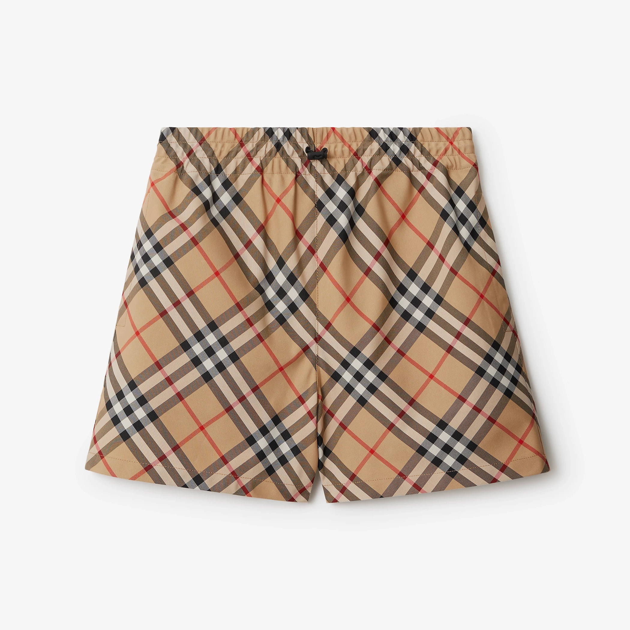 NIGO Burberry Women's Summer Check Print Drawstring Elastic Straight Casual Shorts #nigo72294