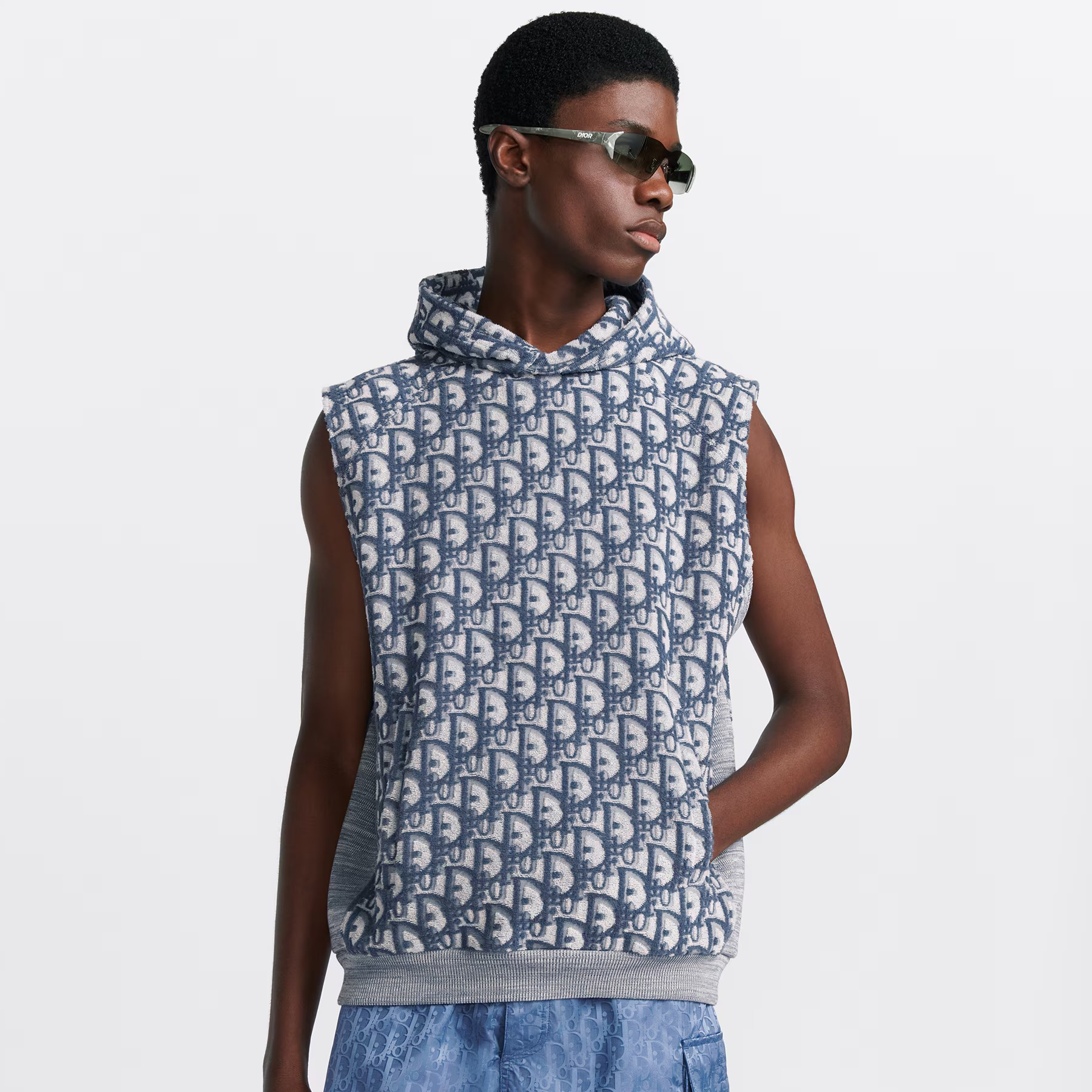 NIGO Dior Women's Spring/Summer Logo Letter Print Cotton Hooded Sleeveless Sweatshirt #nigo72292