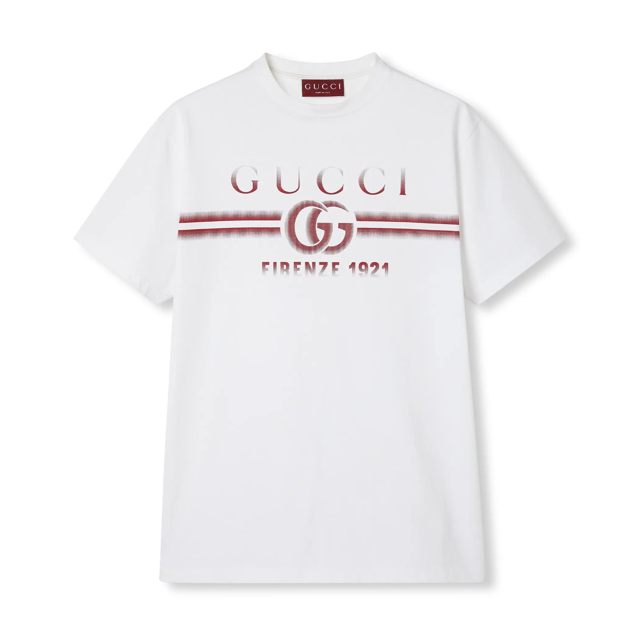 NIGO Gucci Men's Summer Letter Logo Print White Round Neck Short Sleeve T-Shirt #nigo72297