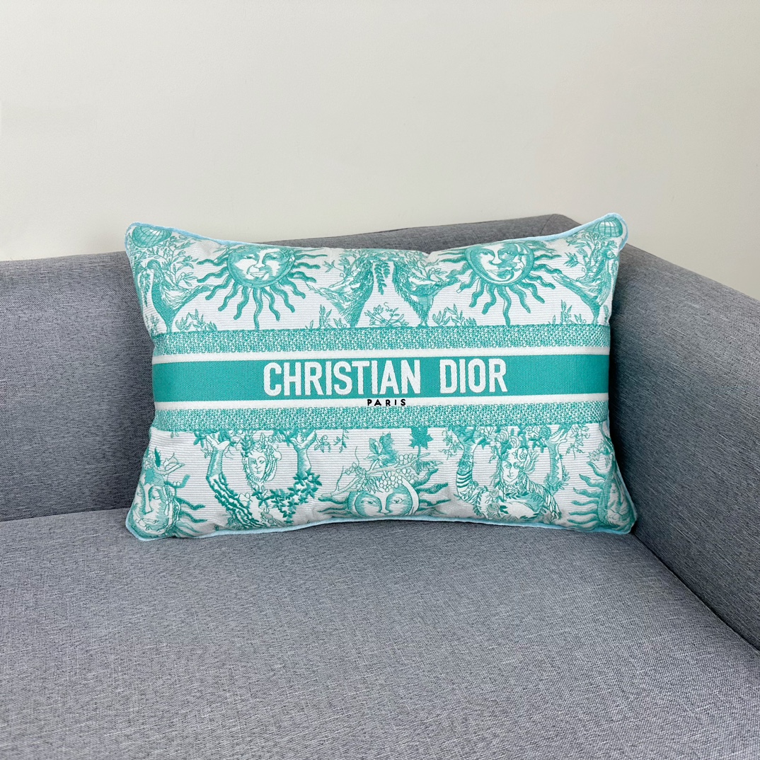 NIGO Dior Dioriviera Heavy Embroidery Cotton Waist Pillow Embroidered Printed Pillow Comfortable Soft Pillow #nigo72315