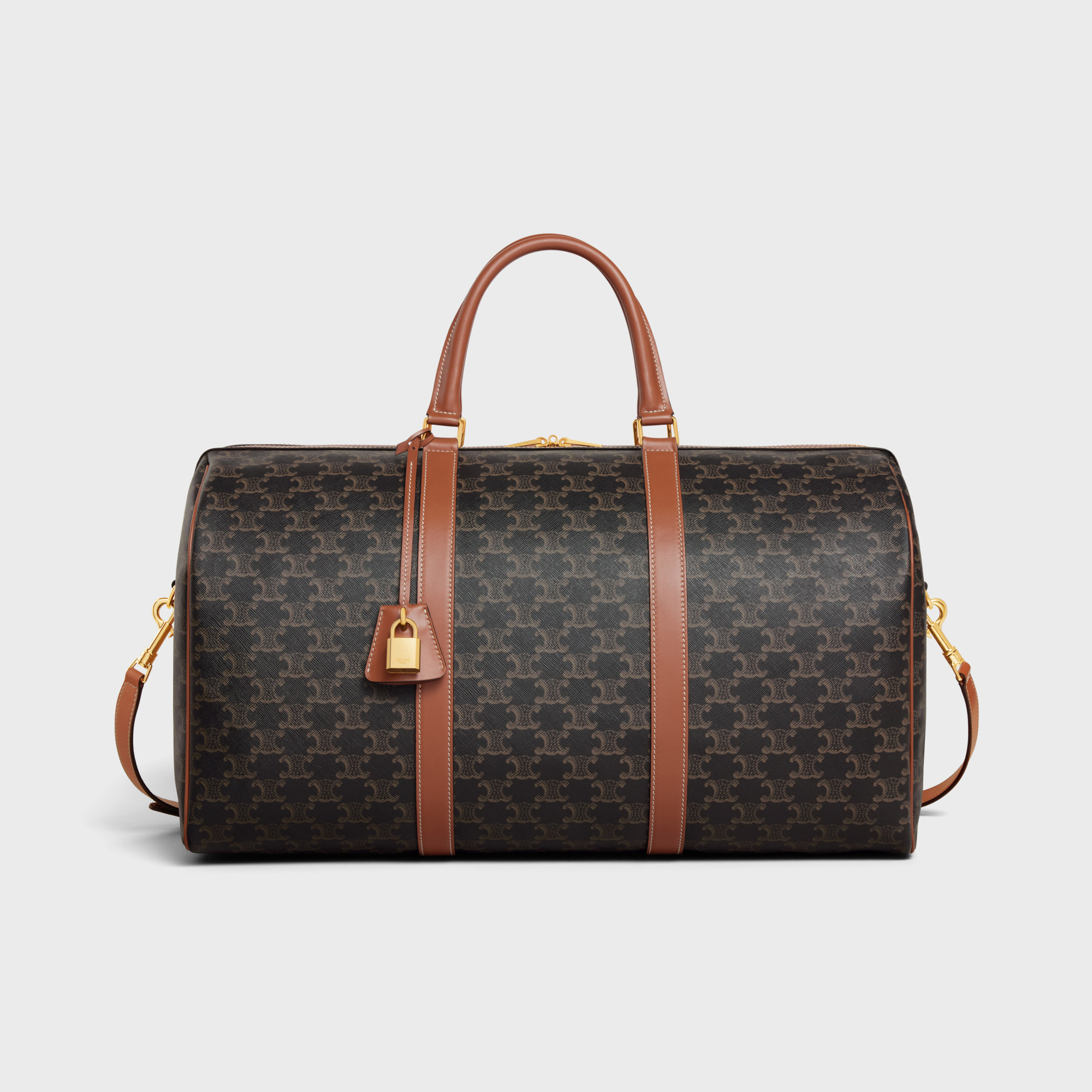 NIGO Celine Women's Brown Old Flower Full Print Zipper Closure Cowhide Handbag Crossbody Travel Bag Bags #nigo72319