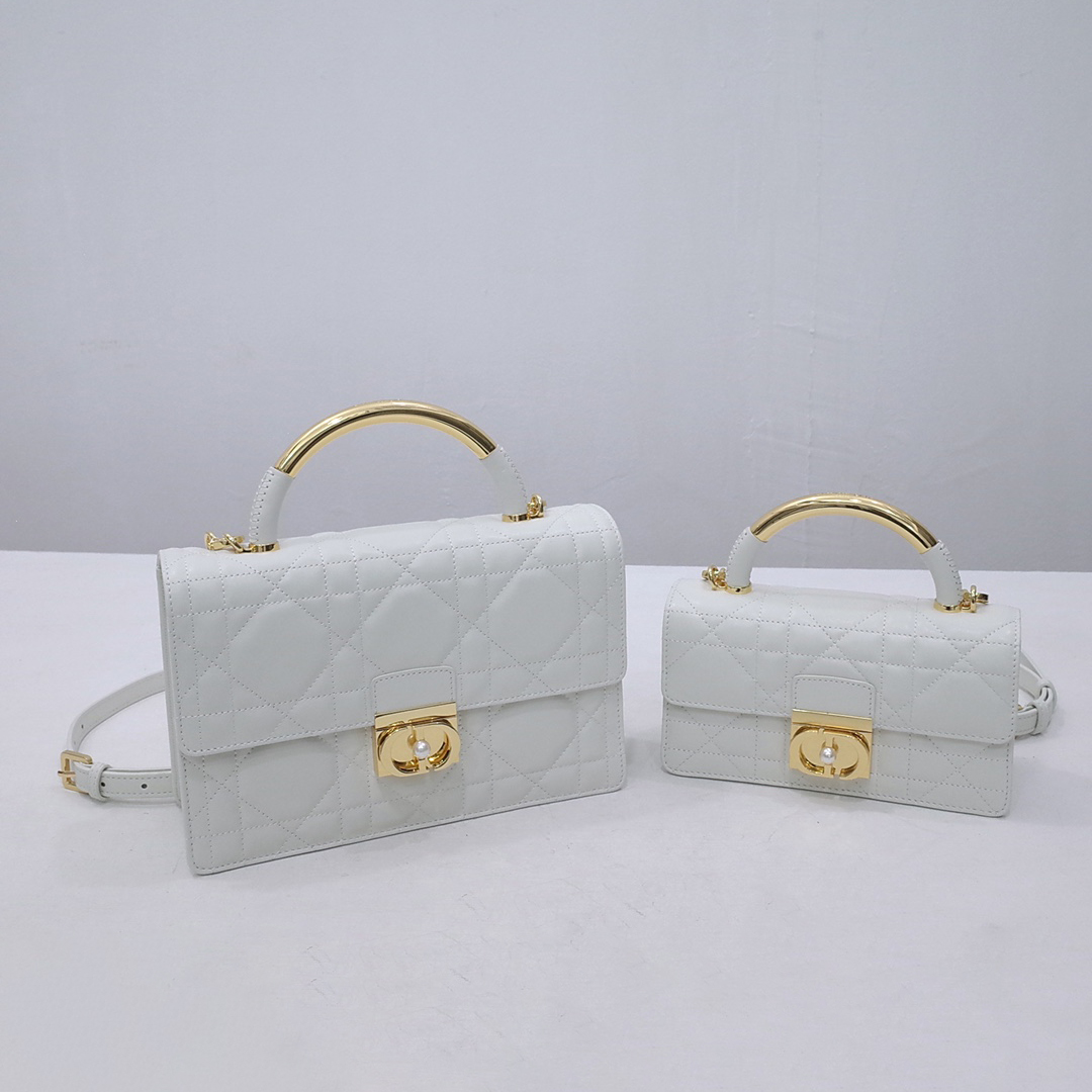 NIGO Dior Ange Women's Adjustable Shoulder Strap CD Chain Flap Closure Cowhide Leather Single Shoulder Crossbody Handbag Bag Bags #nigo72343