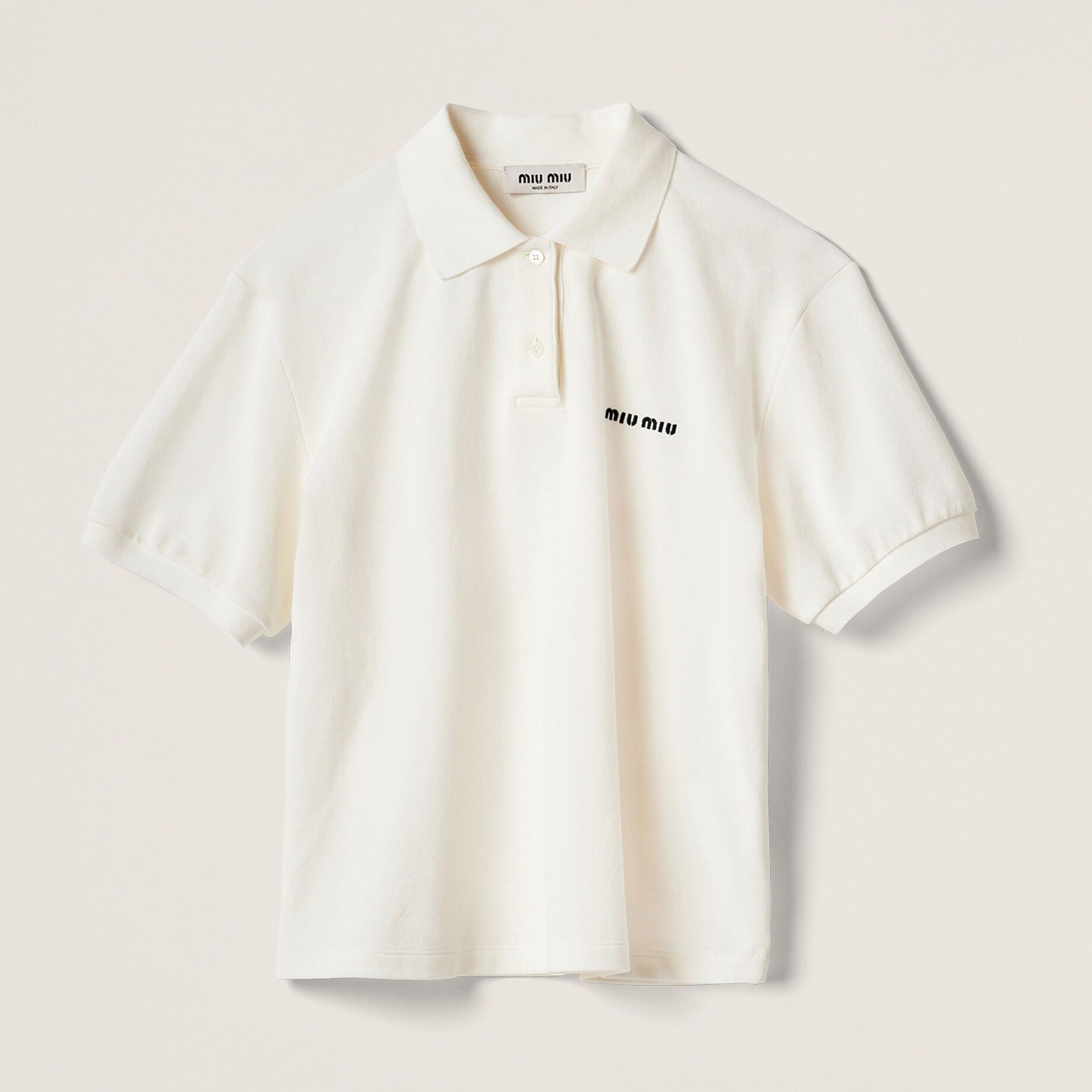 NIGO MiuMiu Women Summer Solid Color Letter Logo Embroidery Short Sleeve Polo Shirt T-Shirt #nigo72356