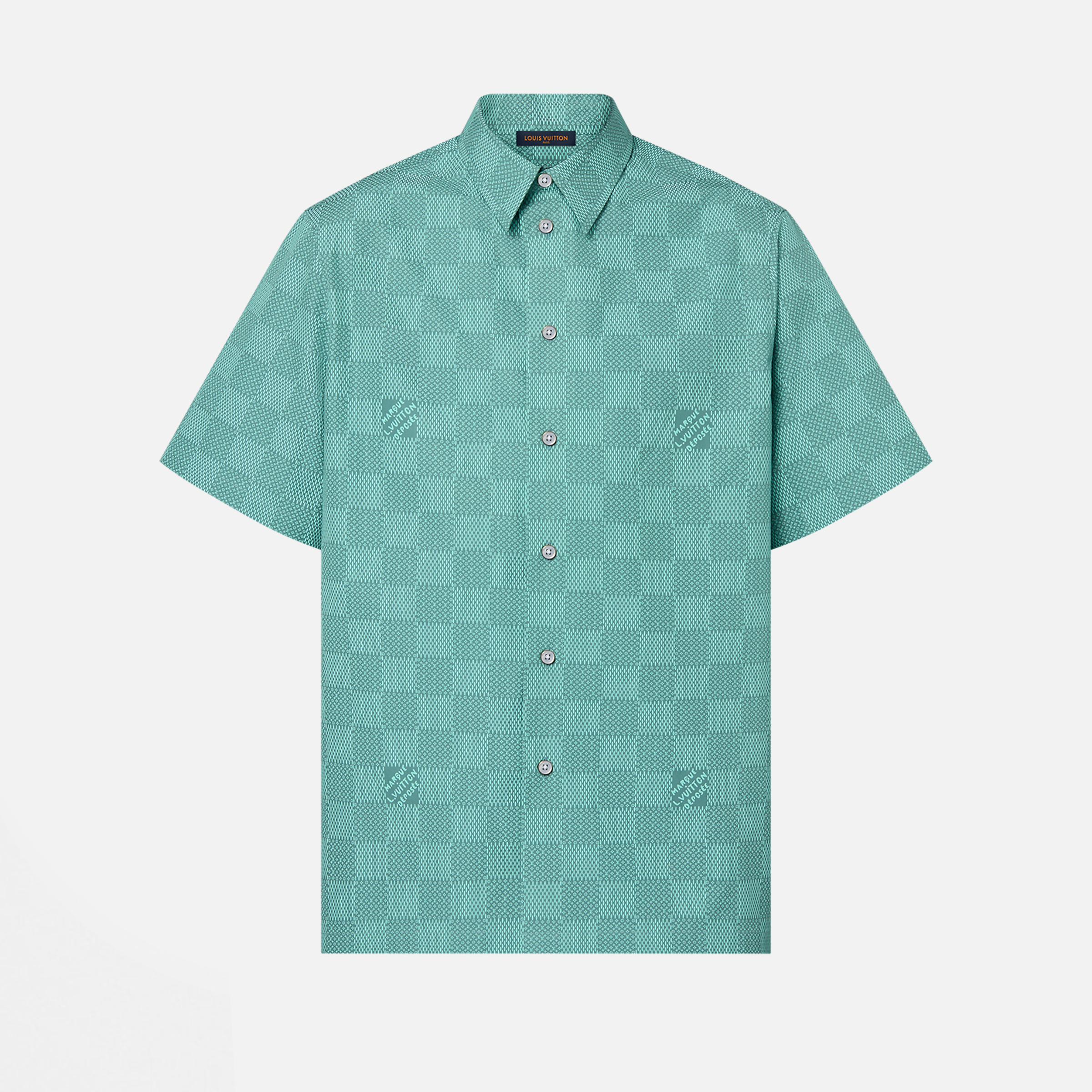 NIGO Louis Vuitton Men's Spring And Summer Printed Lapel Short Sleeve Cotton T Shirt Shorts Beach Shorts Casual Fashion Suit Set #nigo71348