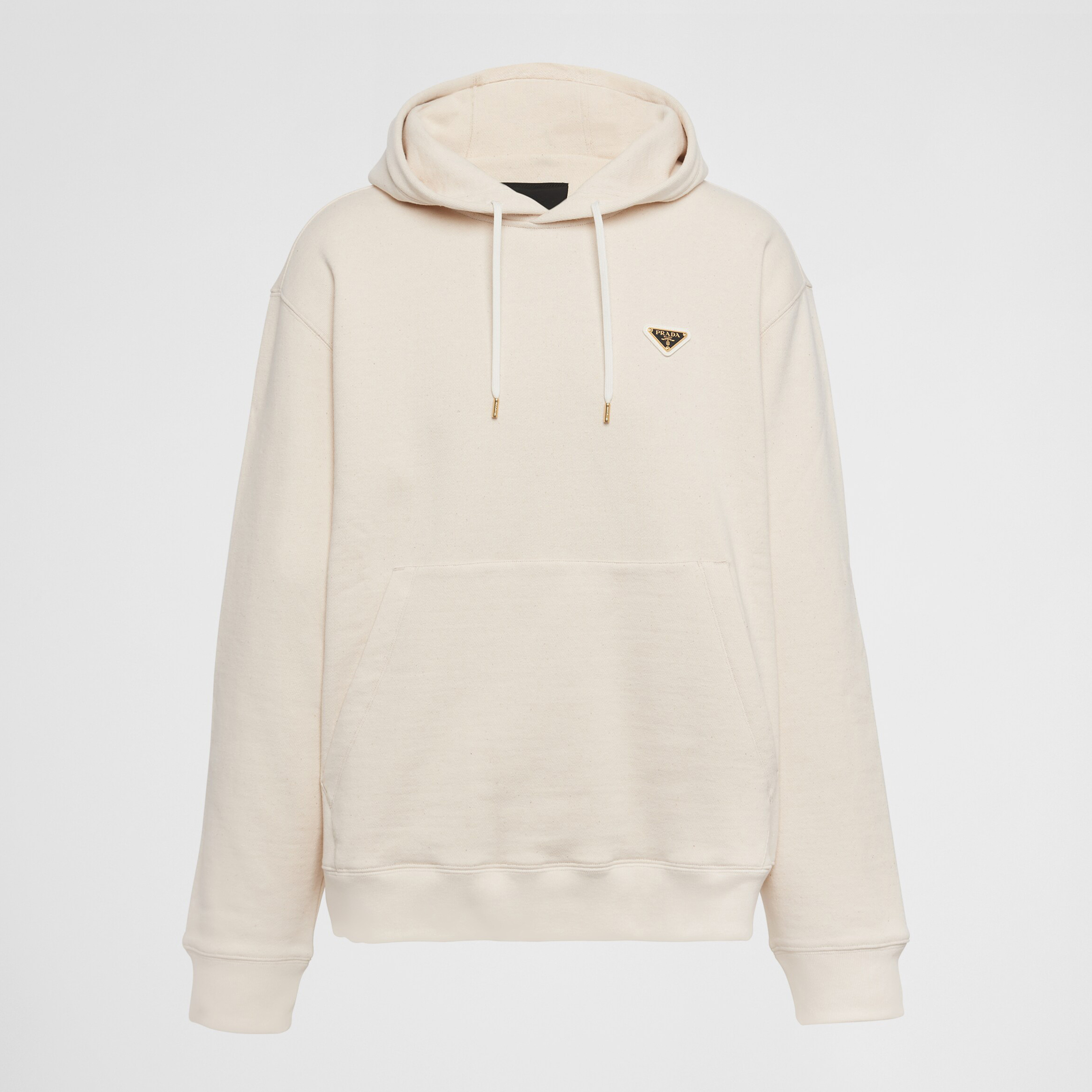 NIGO Prada Men's Spring and Autumn Beige Hooded Drawstring Long Sleeve Sweatshirt #nigo72359