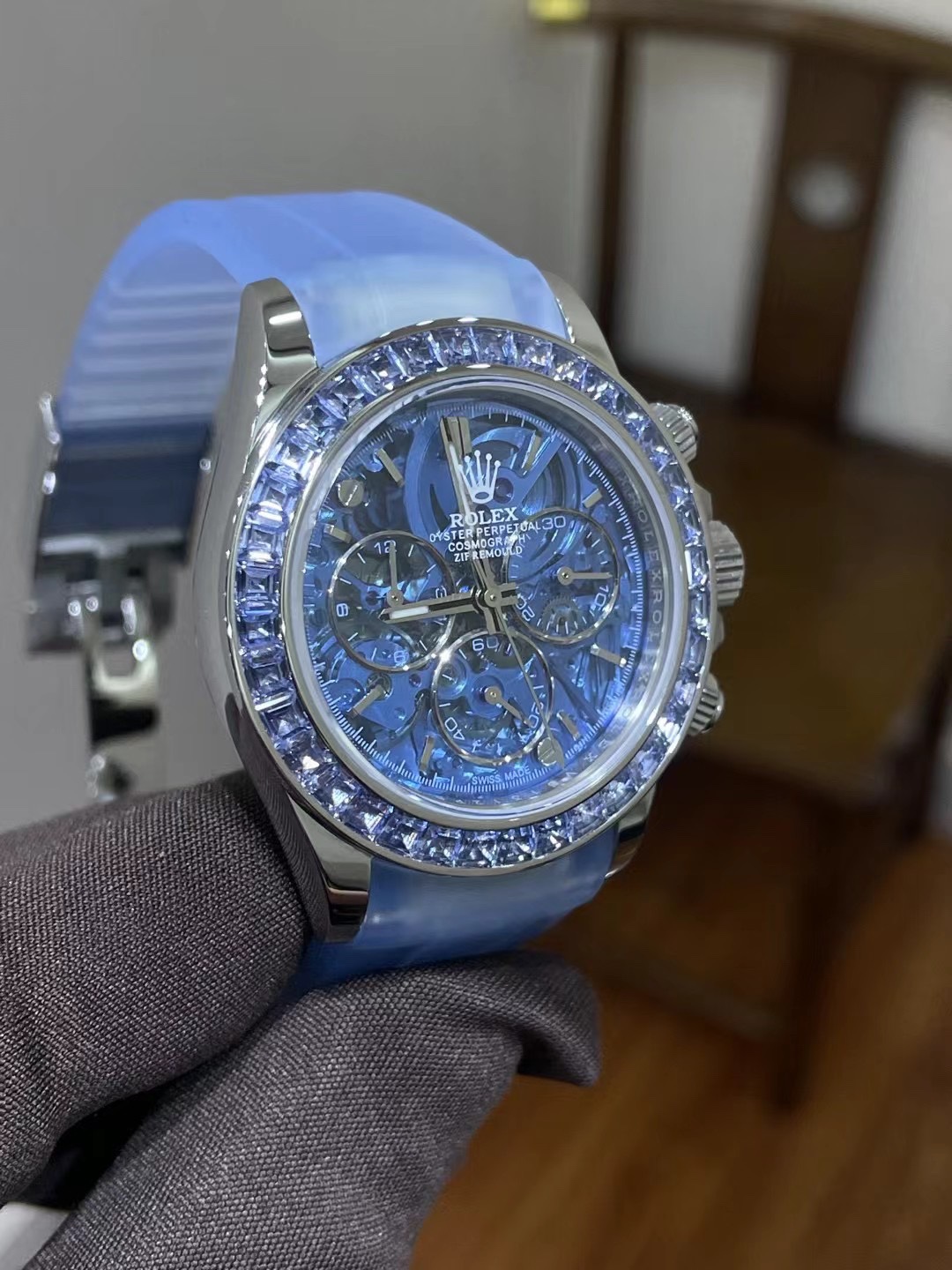 NIGO Rolex Men's Automatic Mechanical Movement Waterproof Sapphire Dial Silicone Strap Watch #nigo72394