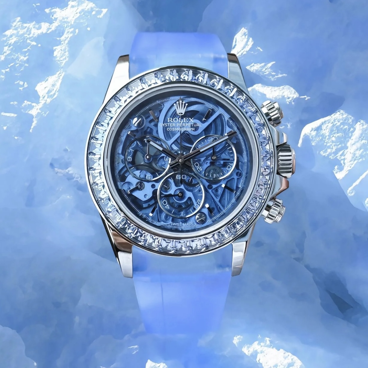 NIGO Rolex Men's Automatic Mechanical Movement Waterproof Sapphire Dial Silicone Strap Watch #nigo72394