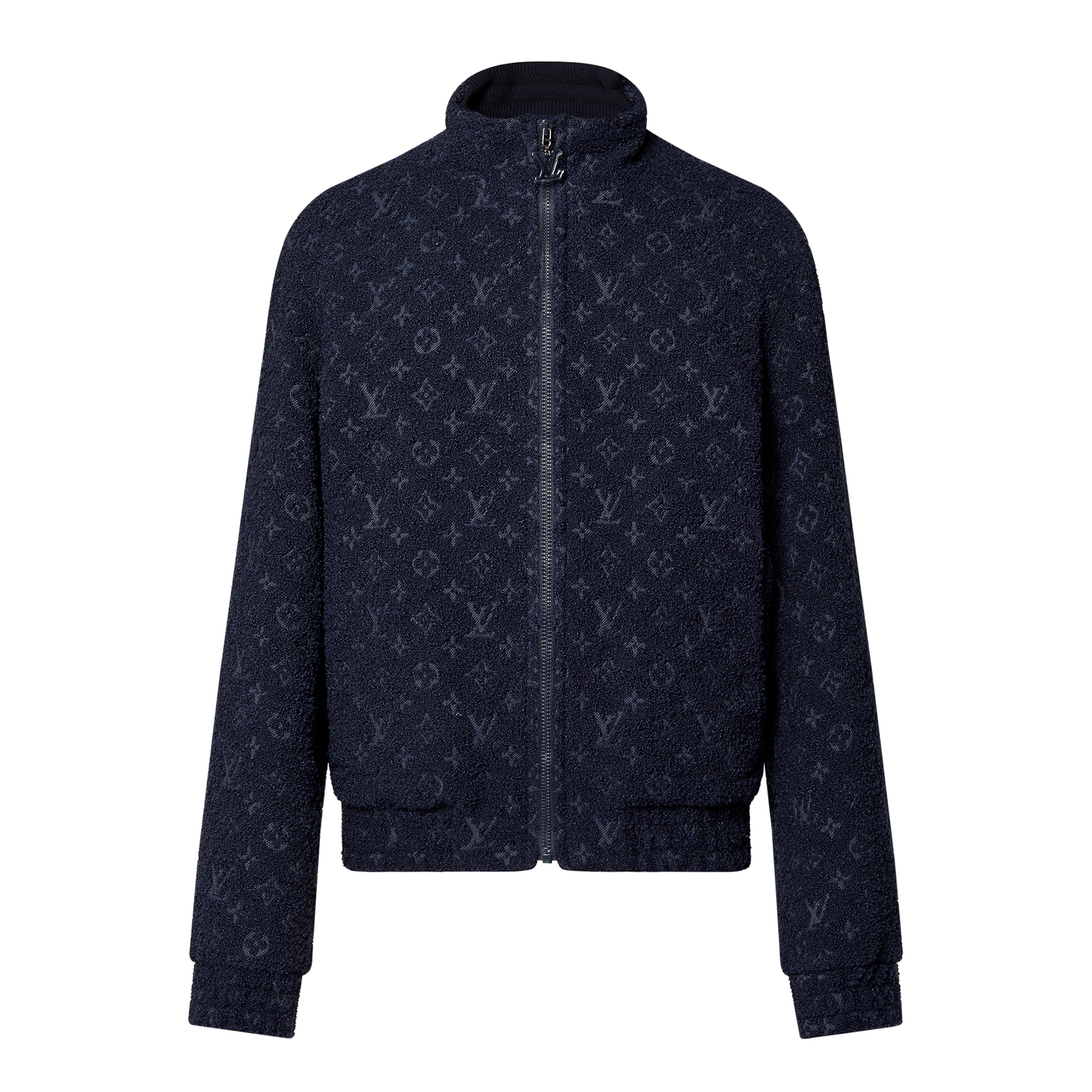 NIGO Louis Vuitton Men's Spring and Autumn Logo Full Print High Collar Wool Long Sleeve Jacket #nigo72412