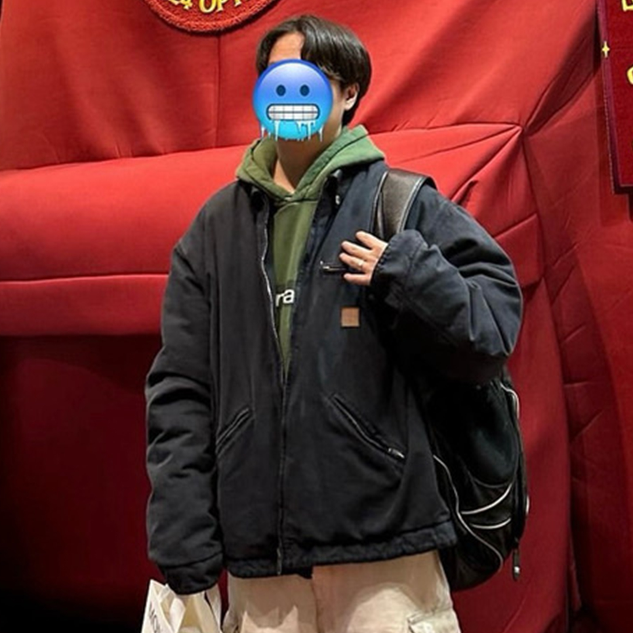 NIGO Balenciaga Men's Fall And Winter Leather Collar Jacket Vintage Washed And Aged Workwear Cotton Jacket Ngvp #nigo8769