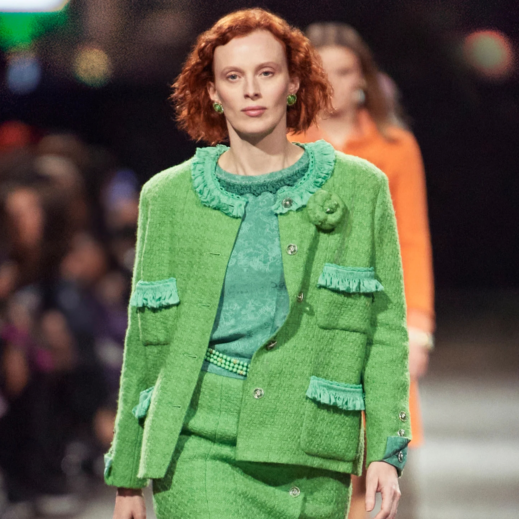 NIGO Chanel Women's Spring & Autumn Solid Color Embroidery Wool Tweed Single Breasted Multi-Pocket Long Sleeve Jacket Coat Ngvp #nigo8816