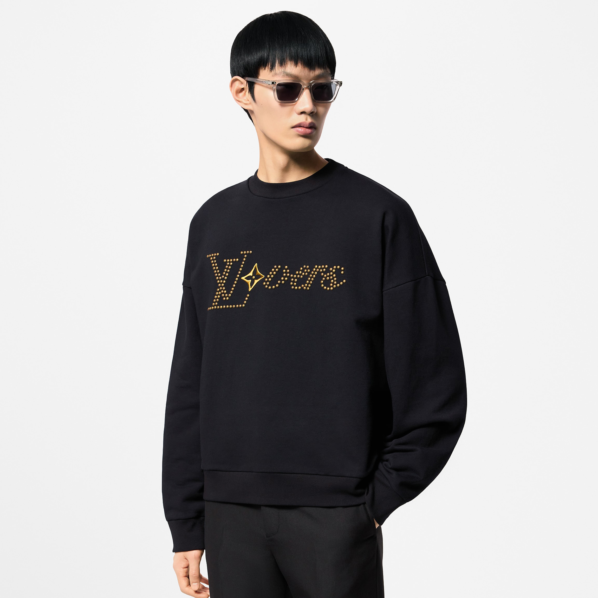 NIGO Louis Vuitton Men's Spring and Autumn Letter Printed Round Neck Cotton Long Sleeve Sweatshirt Pullover #nigo72432