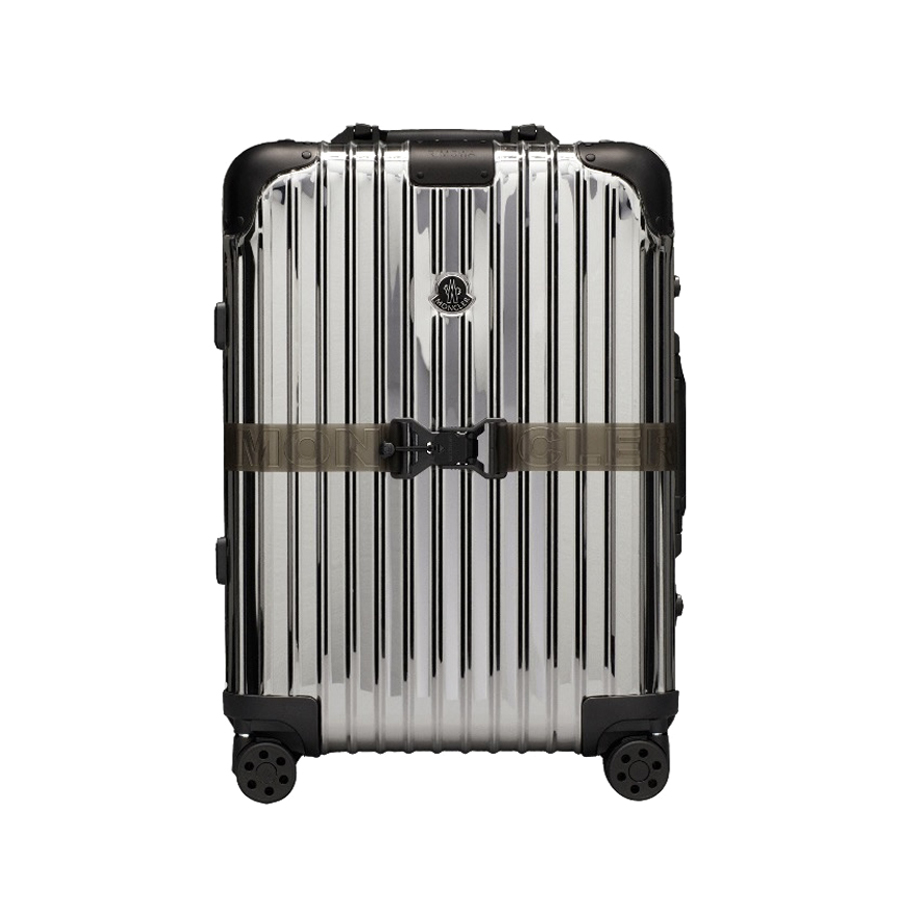 NIGO Rimowa x Moncler Men's and Women's Silver Metallic Glossy Mirror Effect Luggage Trolley Case #nigo72429