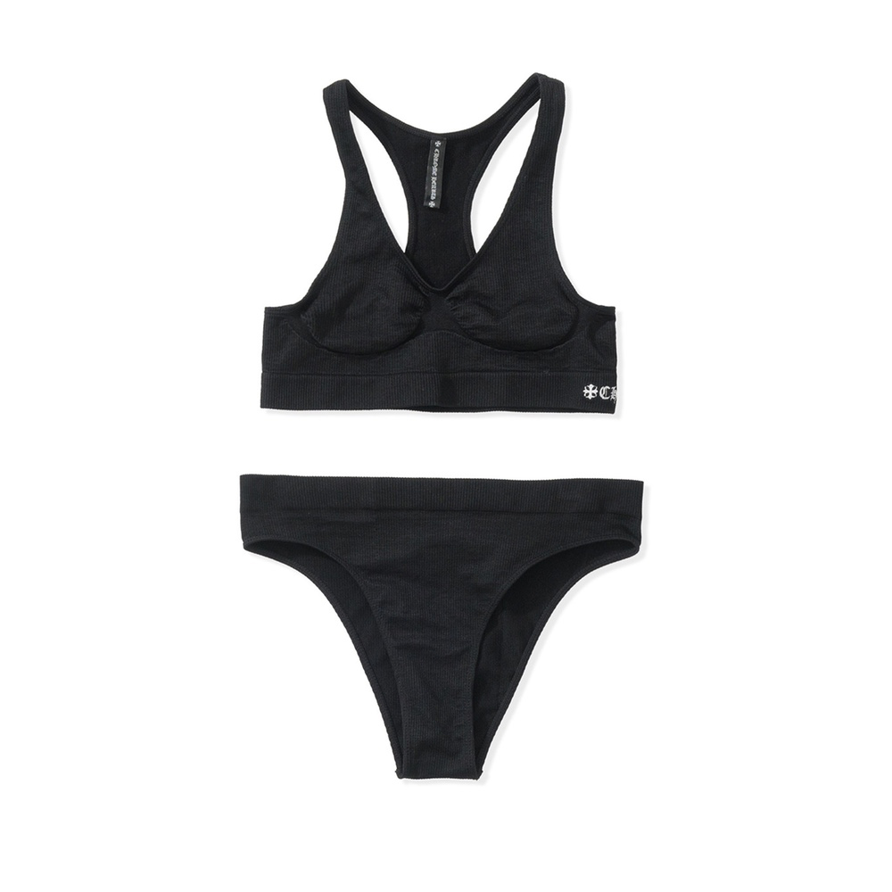 NIGO Chrome Hearts Women's Summer Solid Color Knit Sports Underwear Set #nigo72444