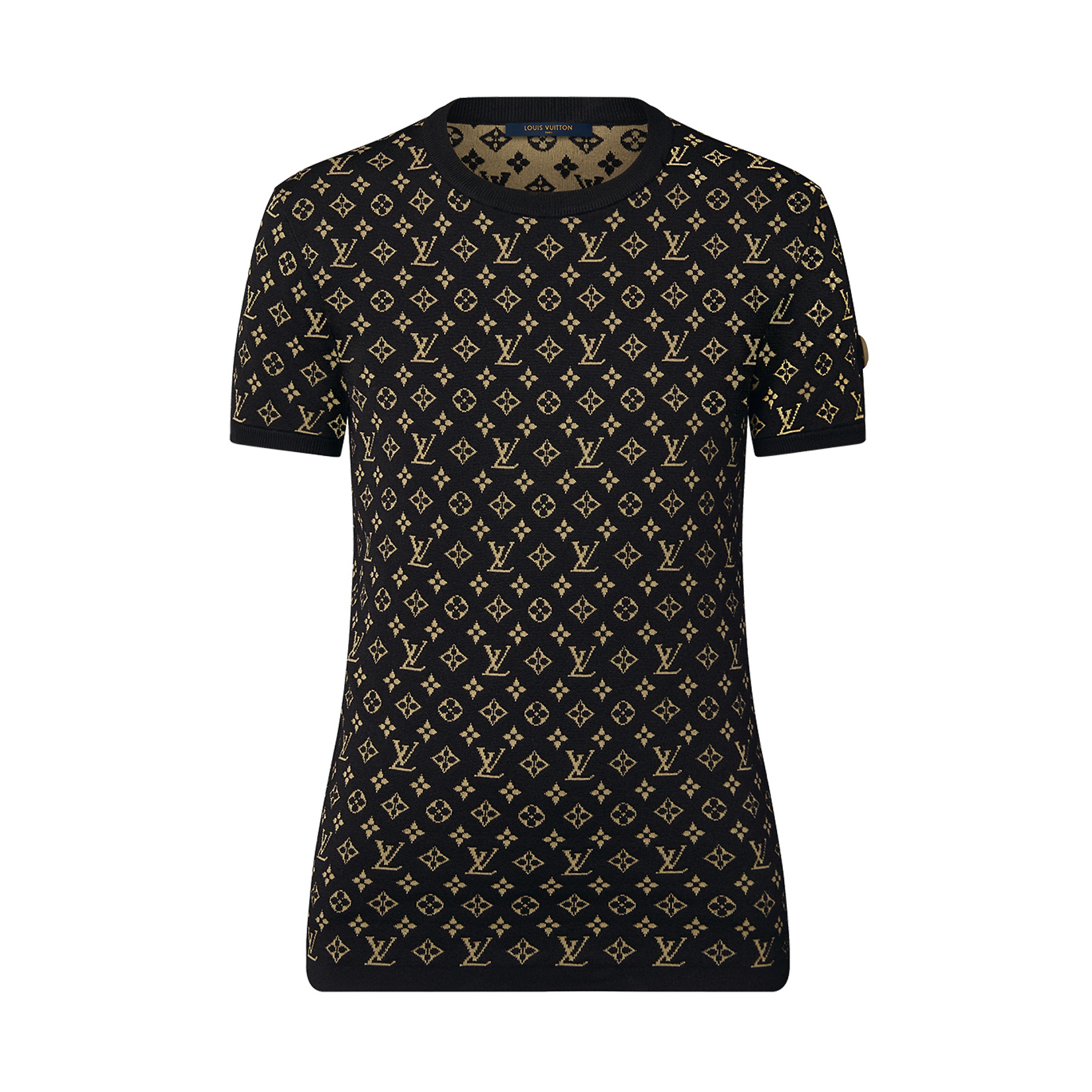 NIGO Louis Vuitton Women's Summer Logo Printed Jacquard Knit Round Neck Short Sleeve T-Shirt #nigo72445