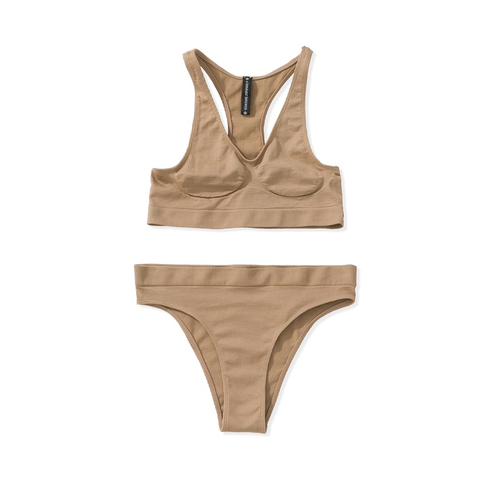 NIGO Chrome Hearts Women's Summer Solid Color Knit Sports Underwear Set #nigo72444