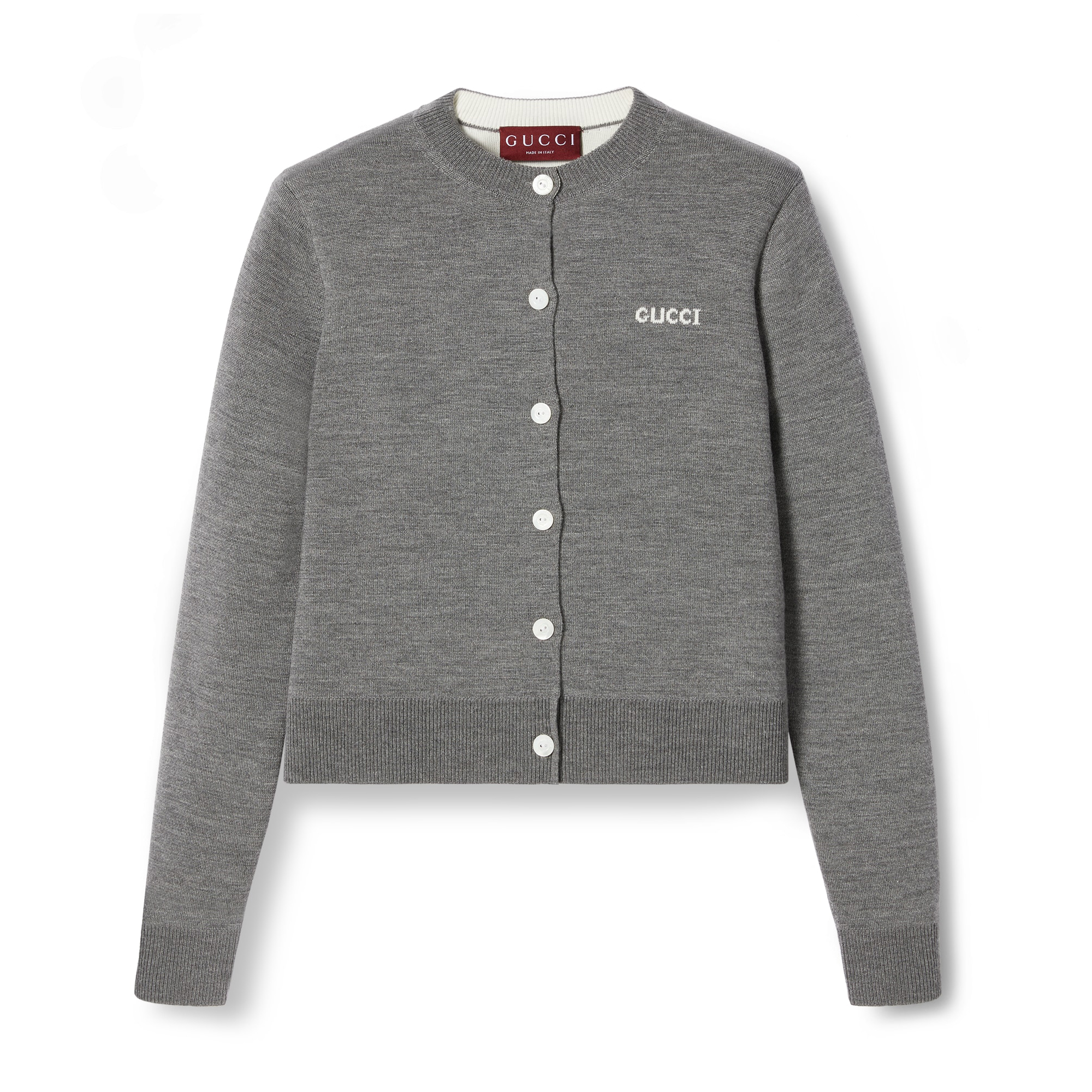 NIGO Gucci Women's Spring And Fall Letter Applique Round Neck Single Breasted Long Sleeved Knitted Cardigan #nigo72437