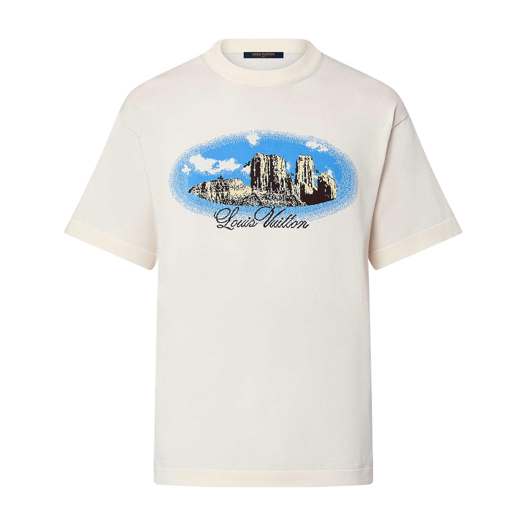 NIGO Louis Vuitton Men's Summer Monogram Printed White Round Neck Cotton Short Sleeve T-Shirt #nigo72455