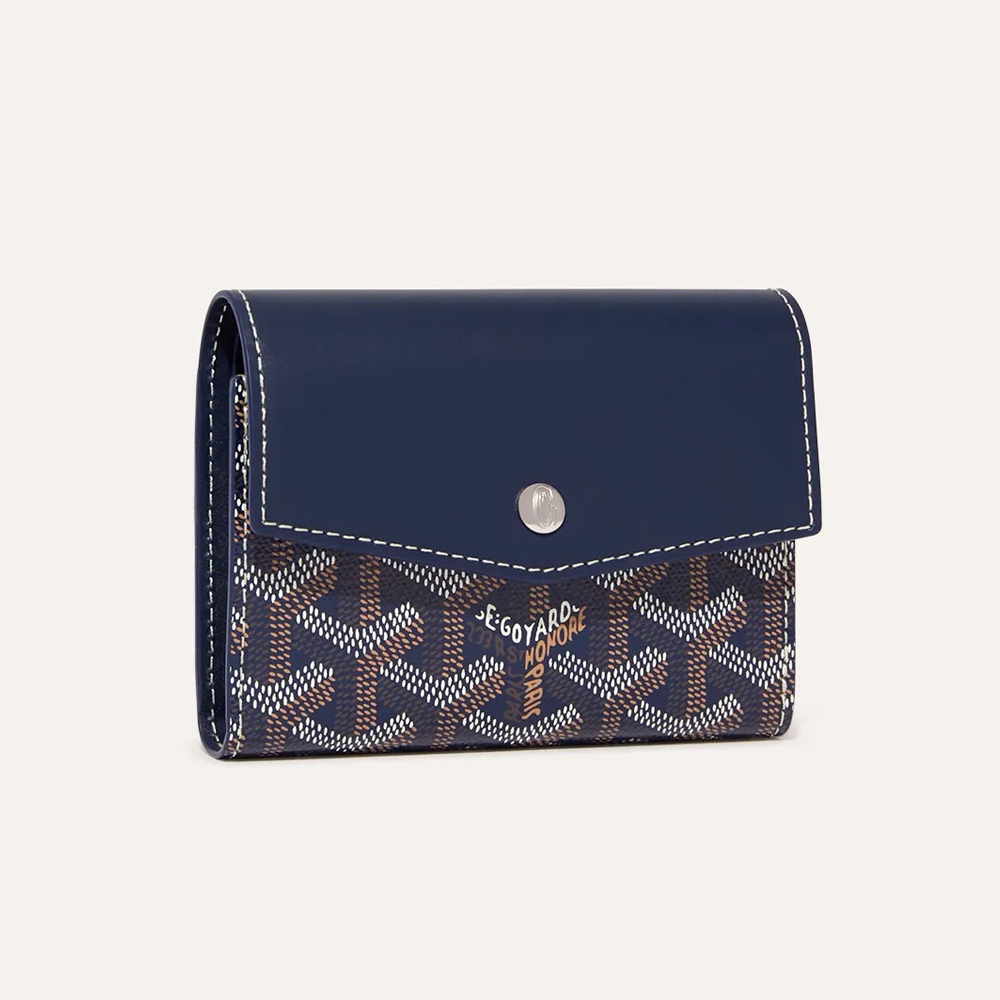 NIGO GOYARD Saint-Gabriel Men's And Women's Tri fold Wallet With Snap Closure In Canvas And Calf Leather Bag Bags #nigo72472