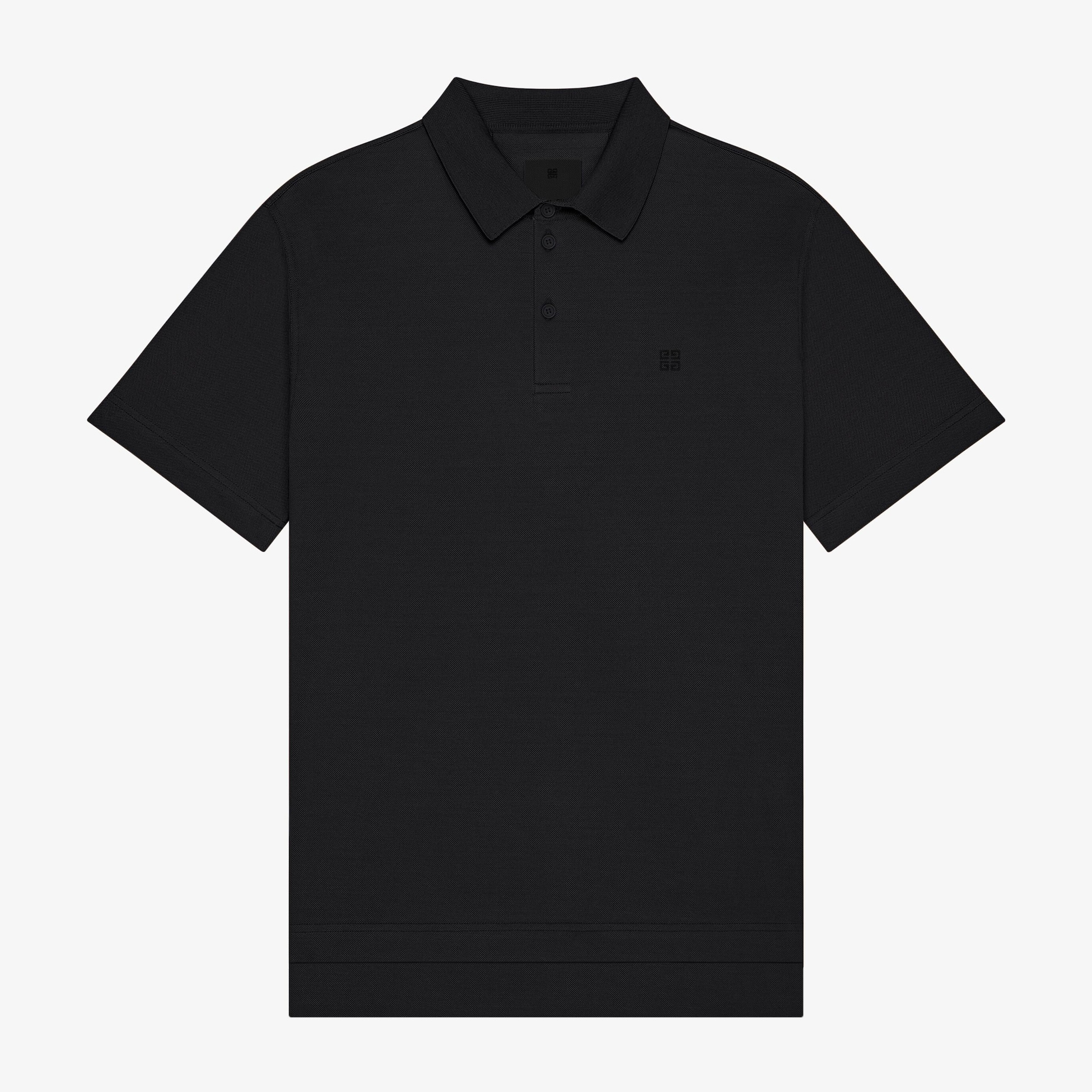 NIGO Givenchy Men's Summer Black Ribbed Knit Cotton Short Sleeve Polo Shirt T-Shirt #nigo72465