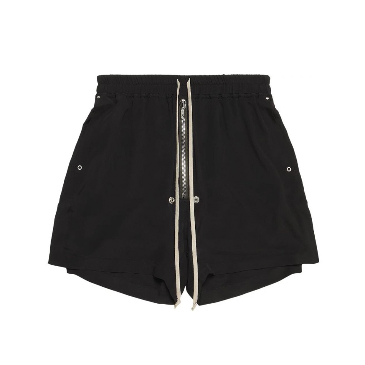 NIGO Rick Owens DRKSHDW Men Women Summer Black Zipper Elastic Drawstring Casual Straight Fit Shorts Ngvp #nigo8835