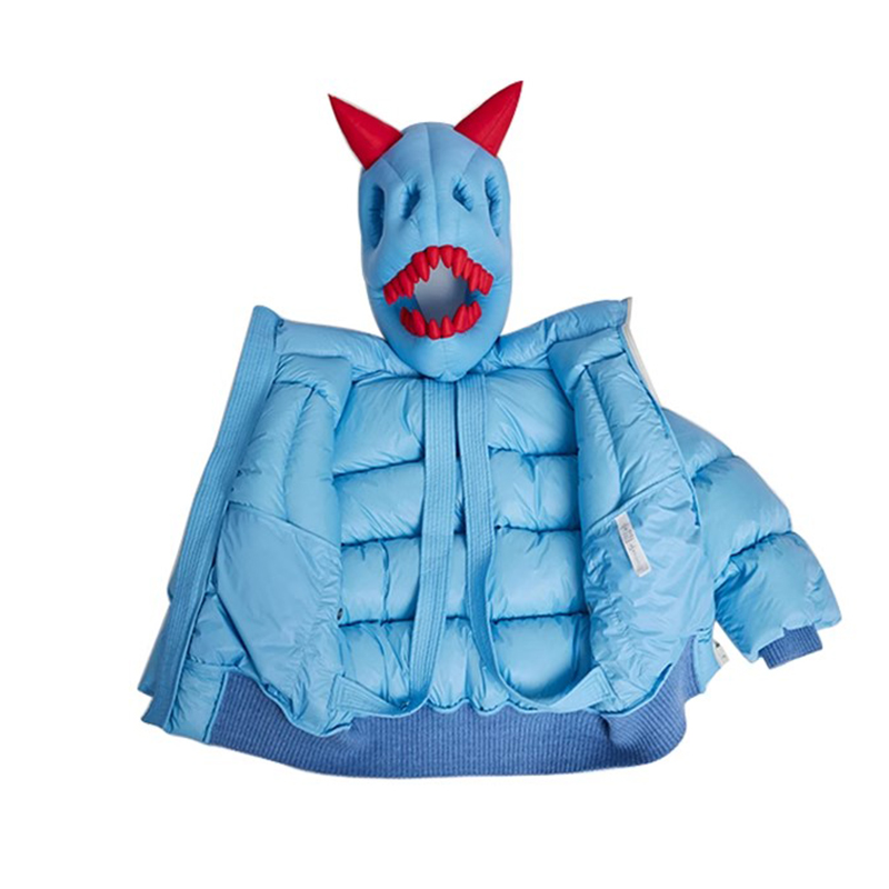 NIGO Kid's Autumn And Winter Solid Color Dinosaur Thickened Long Sleeve Hooded Puffer Down Jacket #nigo31324