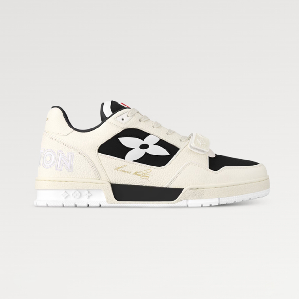 NIGO Louis Vuitton Men's Four Seasons LV TRAINER Solid Color Round Toe Lace Up Low Top Sneakers Casual Board Shoes #nigo71367