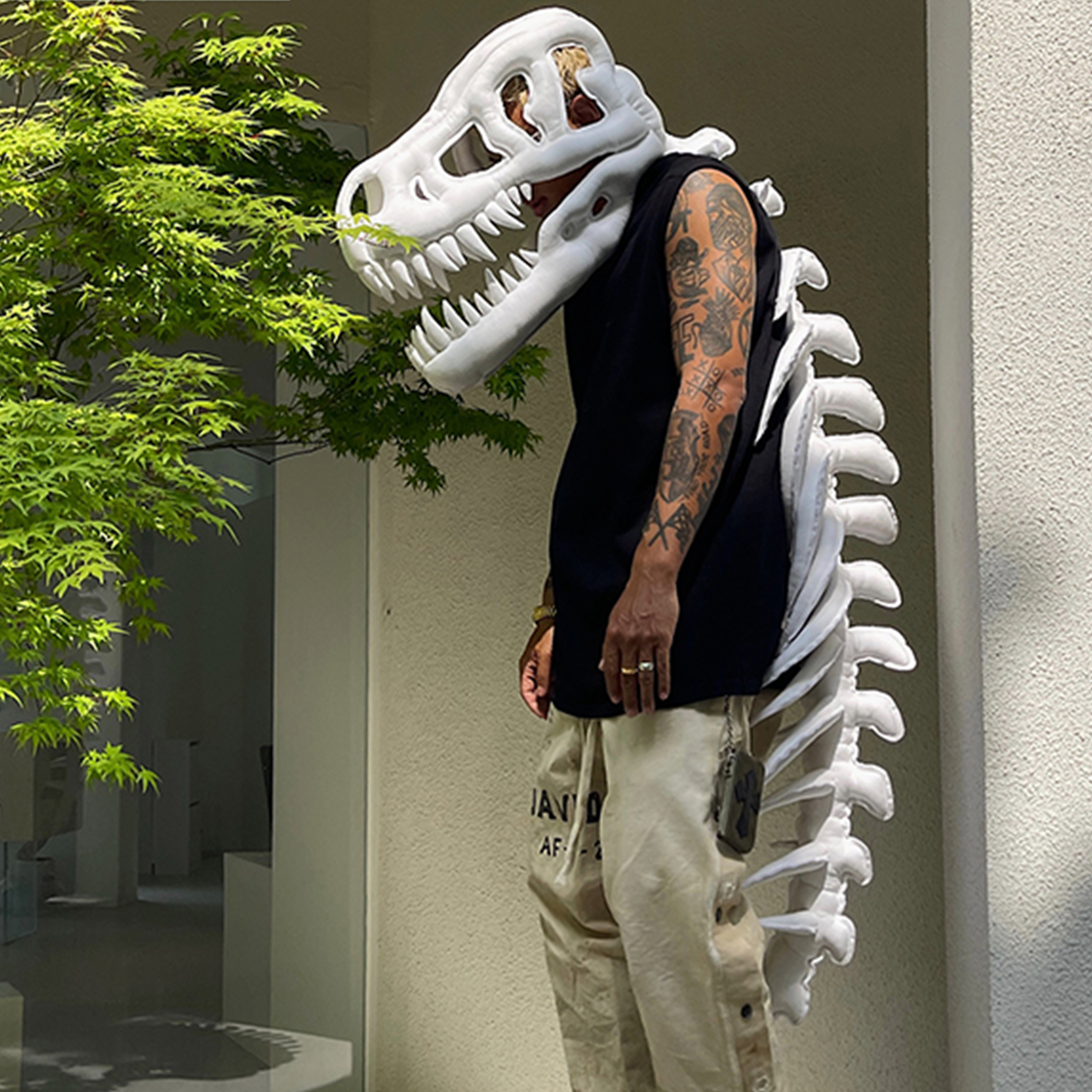 NIGO Rick Owens Tyrannosaurus Rex Toys Design Handmade Custom Headwear Dinosaur Shaped Hat Cool Customized Gift Ngvp #nigo8799