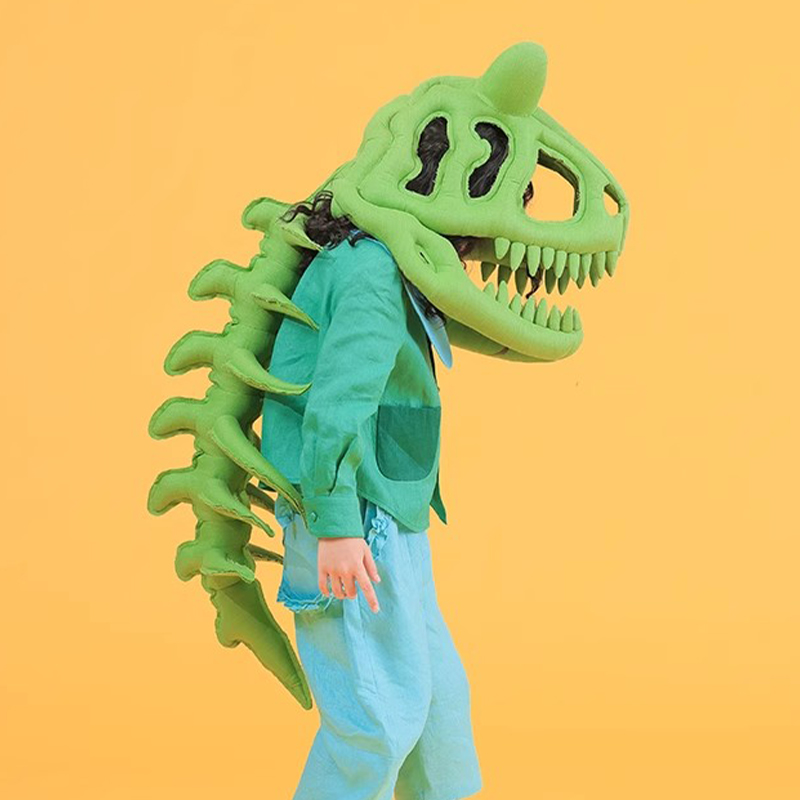 NIGO Kid's Fashion Headwear Dinosaur Gift Handmade Custom Solid Color Linen Dinosaur Hat #nigo31321