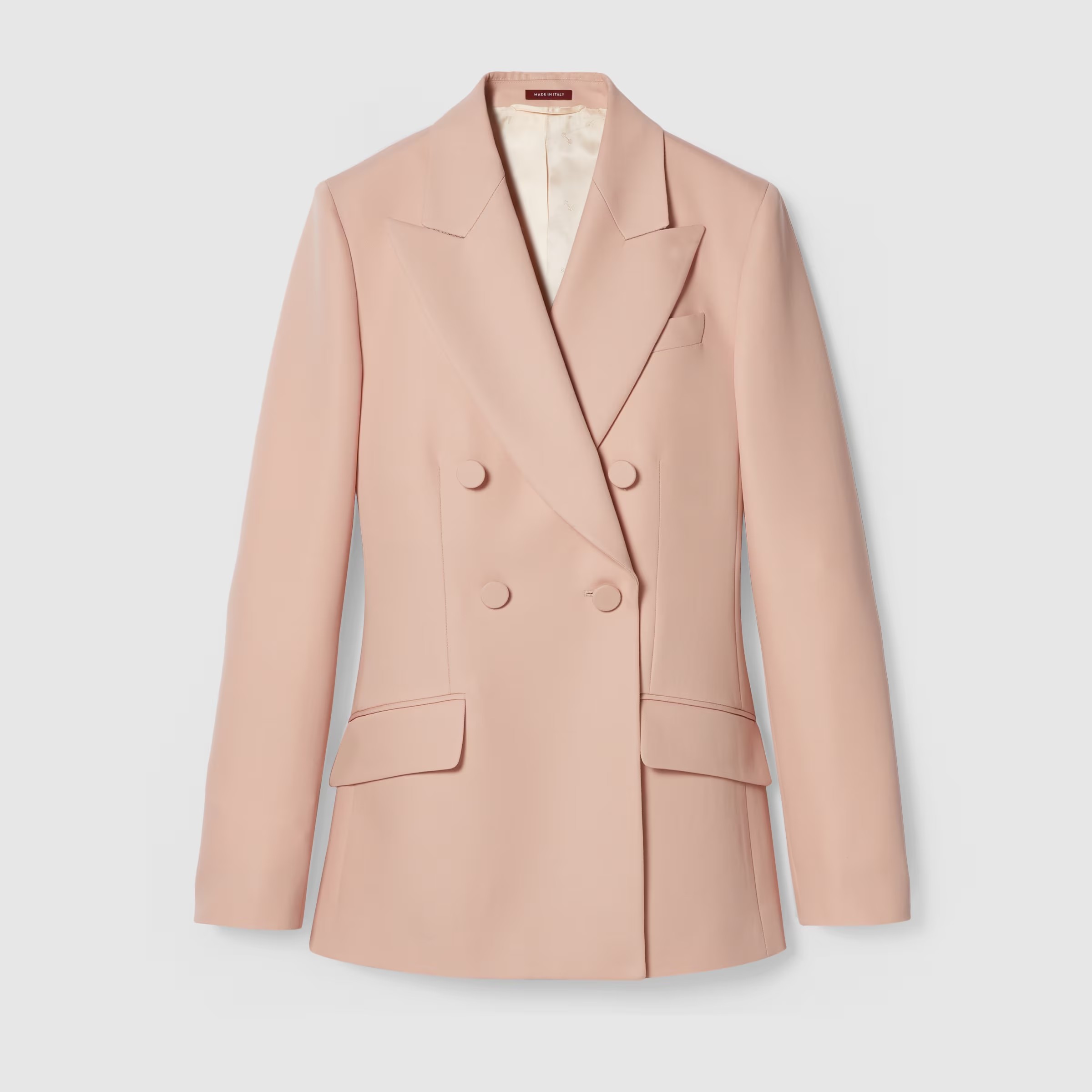 NIGO Gucci Women's Spring And Autumn Solid Color Lapel Double-Breasted Wool Mohair Long-Sleeved Loose Blazer Jacket Ngvp #nigo8838