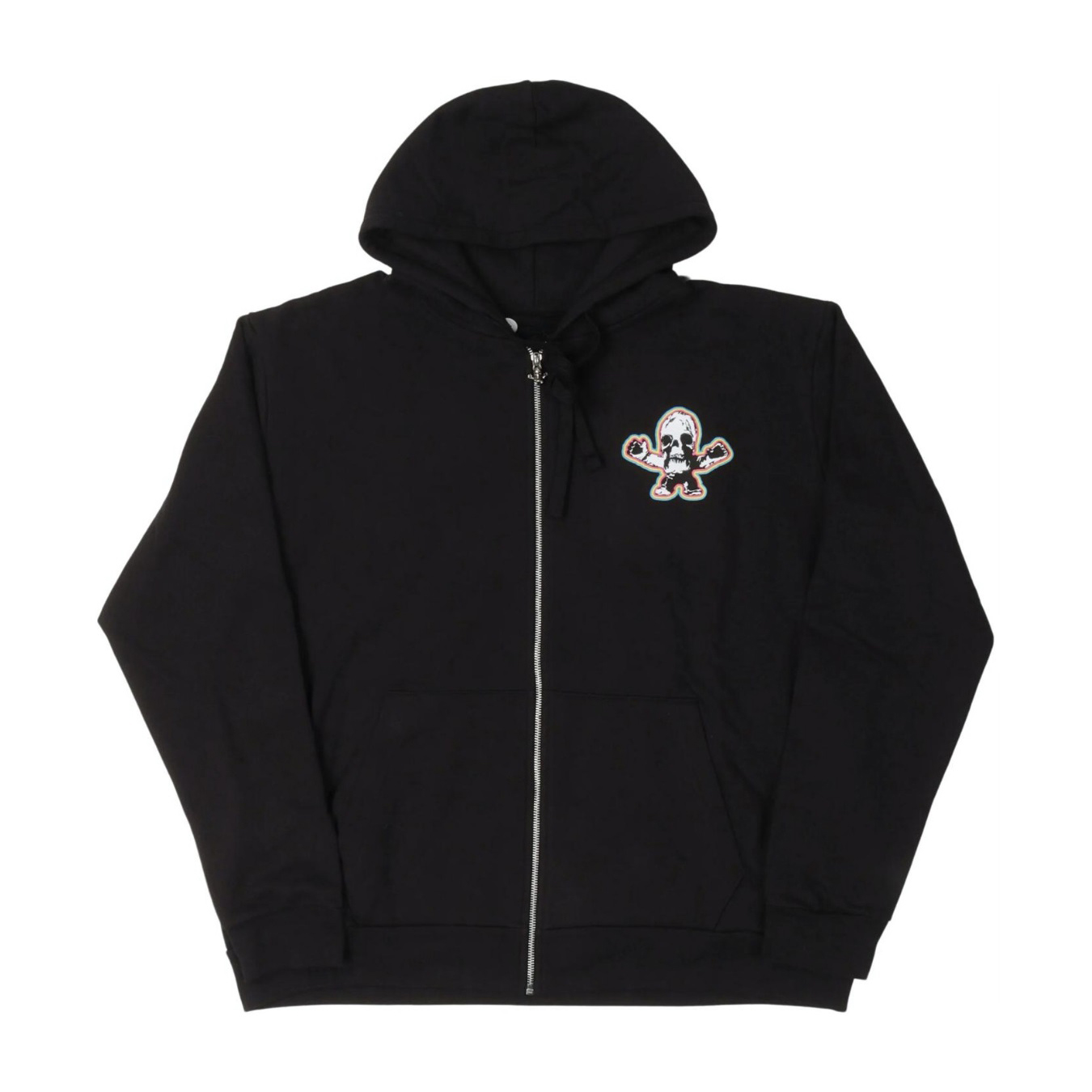 NIGO Chrome Hearts Men's Spring and Fall Black Logo Printed Zipper Long Sleeve Hooded Jacket #nigo72488