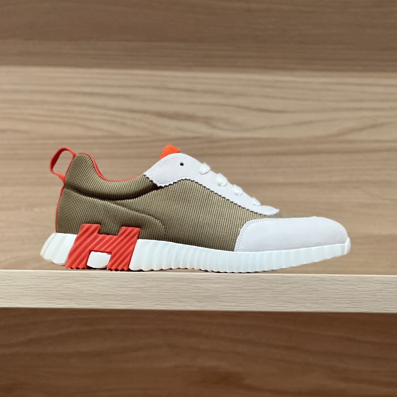 NIGO Hermes Bouncing Men's And Women's Textile Fabric Low Top Lace Up Sneaker Casual Shoes #nigo72492