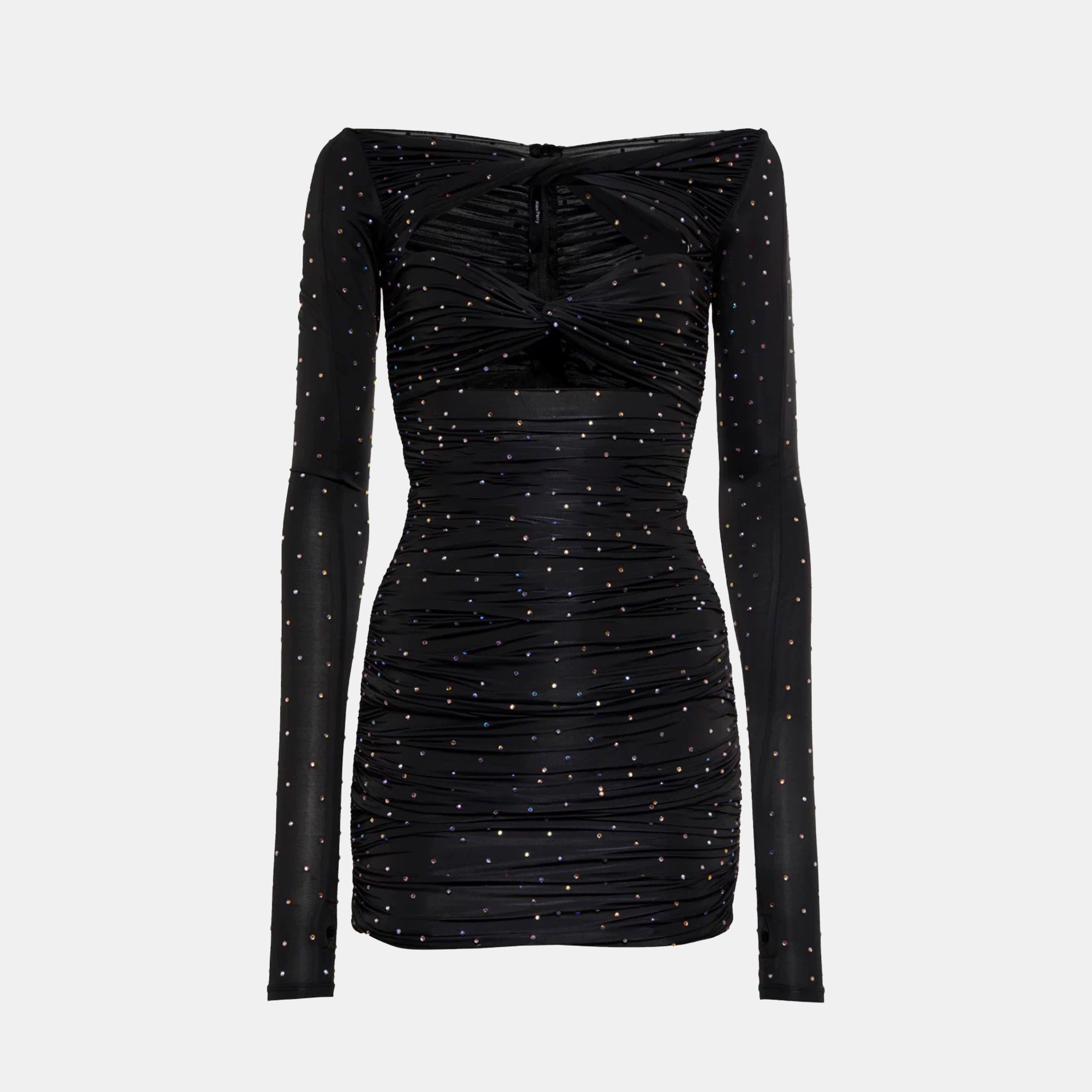 NIGO Alex Perry Women's Spring/summer Sexy Solid Color Hot Drill Pleated Stretchy Slim One-piece Mini Dresses Ngvp #nigo8871