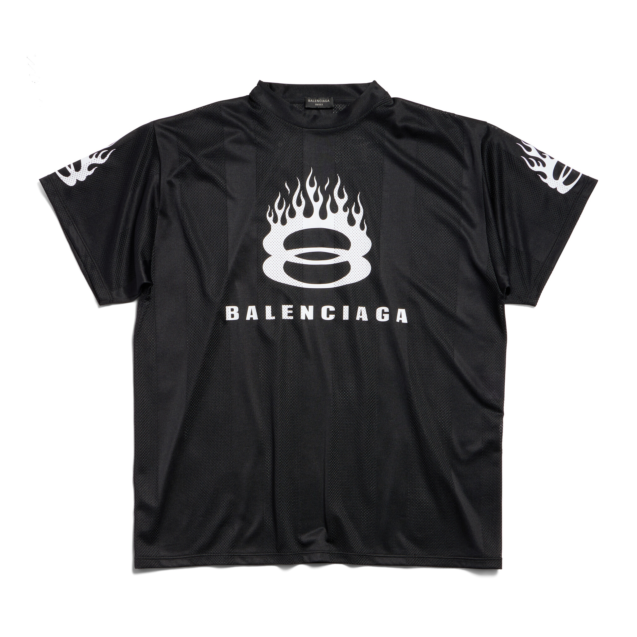 NIGO Balenciaga Men's Summer Letter Printed Polyester Fabric Loose Short Sleeve T-Shirt #nigo72512