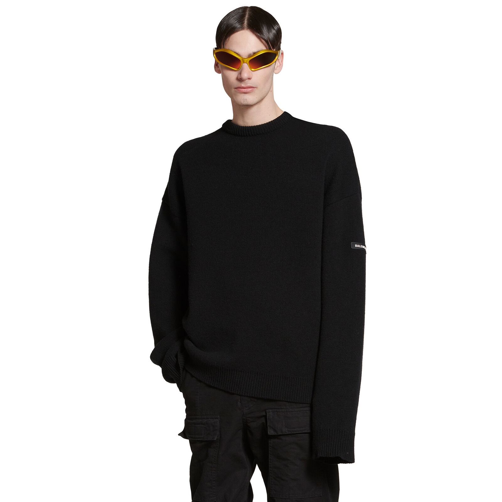 NIGO Balenciaga Men's And Women's Spring And Autumn Solid Color Round Neck Long Sleeve Loose Fit Knitted Sweater Pullover #nigo72499