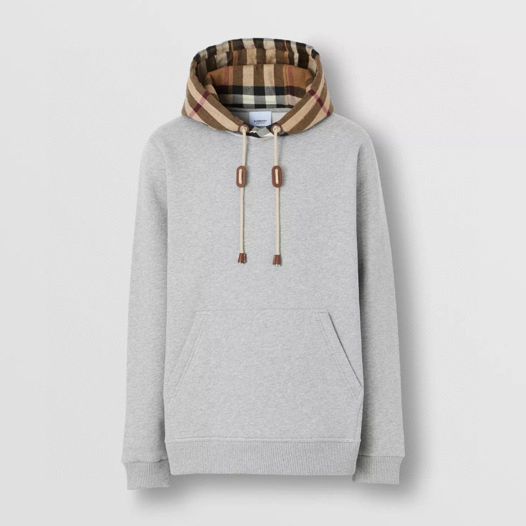 NIGO Burberry Men's Spring and Autumn Checkered Printed Hooded Long Sleeve Sweatshirt Pullover #nigo72527