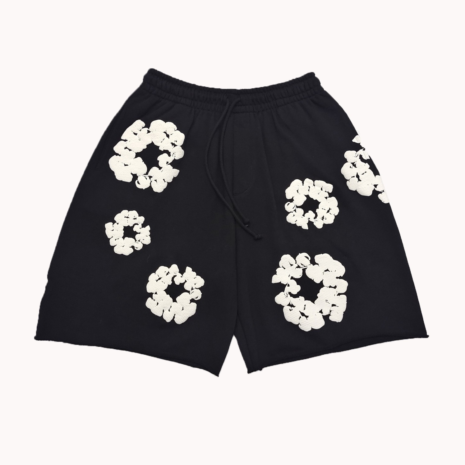 NIGO Denim Tears Men Women Spring Summer Trend High Street Kapok Flower Casual Cotton Loose Shorts Fashion Pants Ngvp #nigo8876