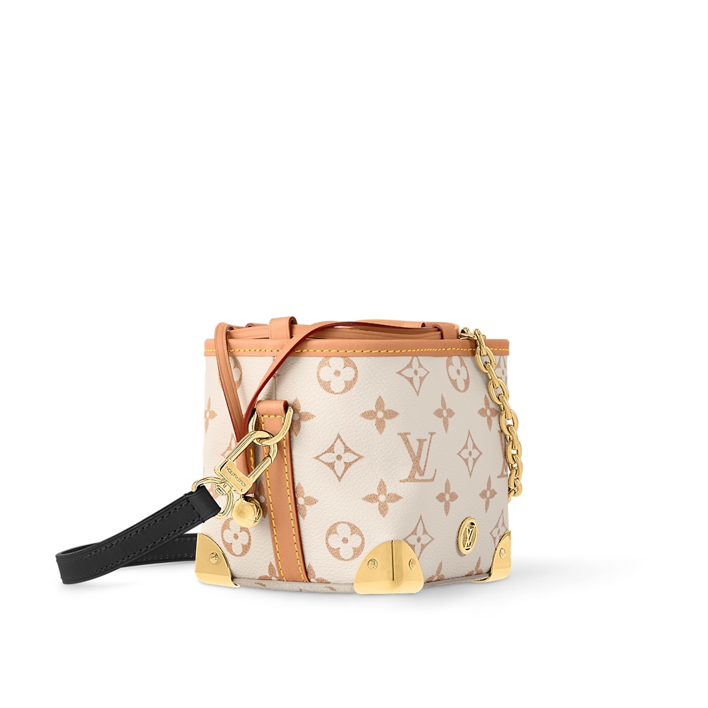 NIGO Louis Vuitton Noé Purse Lv Charms Women's Adjustable Shoulder Strap Embossed Letter Drawstring Closure Leather Quilted Canvas Shoulder Crossbody Bag Bags #nigo72543
