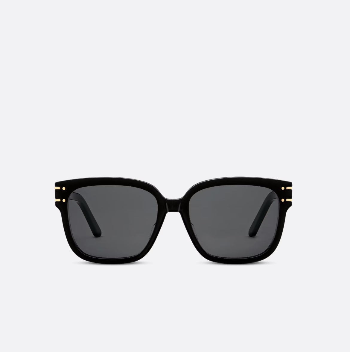 NIGO Dior DiorSignature S7F Women's Black Lens Logo Acetate Metal Irregular Shape Sunglasses Glasses #nigo72544