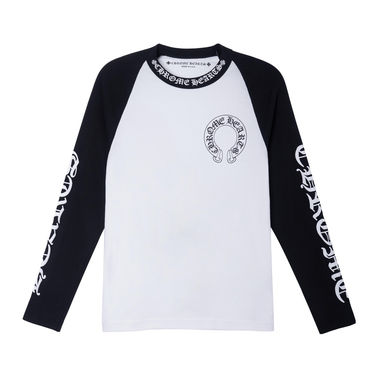 NIGO Chrome Hearts Women's And Men's Spring and Autumn Vine Logo Alphanumeric Print Slim Long Sleeve T-Shirt Top #nigo72556