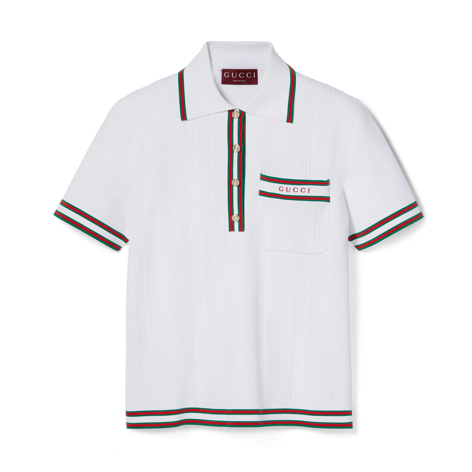 NIGO Gucci Women's Summer Logo Letter Embroidery Stripe Short Sleeve Polo Shirt T-Shirt Pleated Short Skirt Set Suit #nigo72557