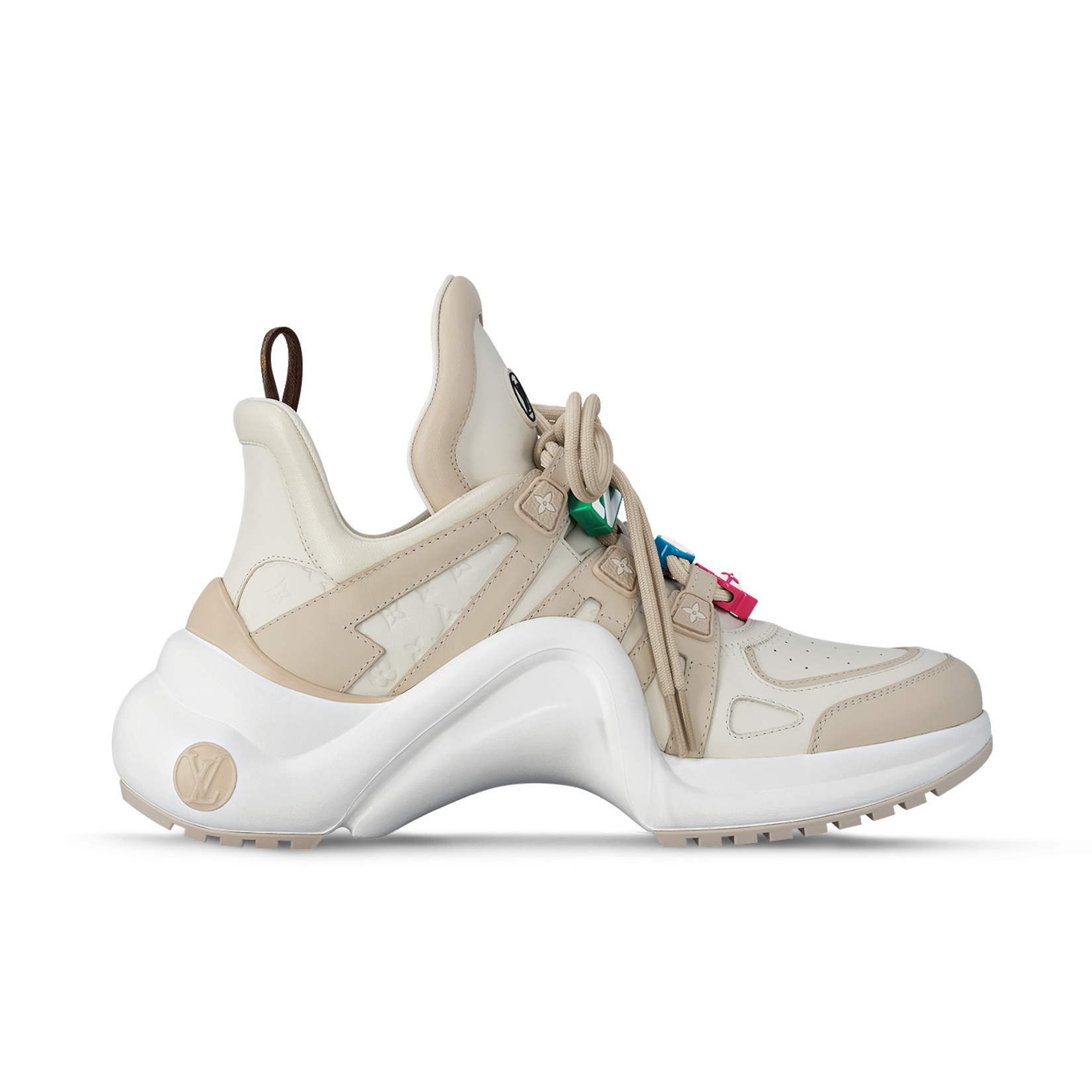 NIGO Louis Vuitton Archlight Women's Tech Mesh Fabric Leather Lace-Up Low Top Casual Sneakers Shoes #nigo72562