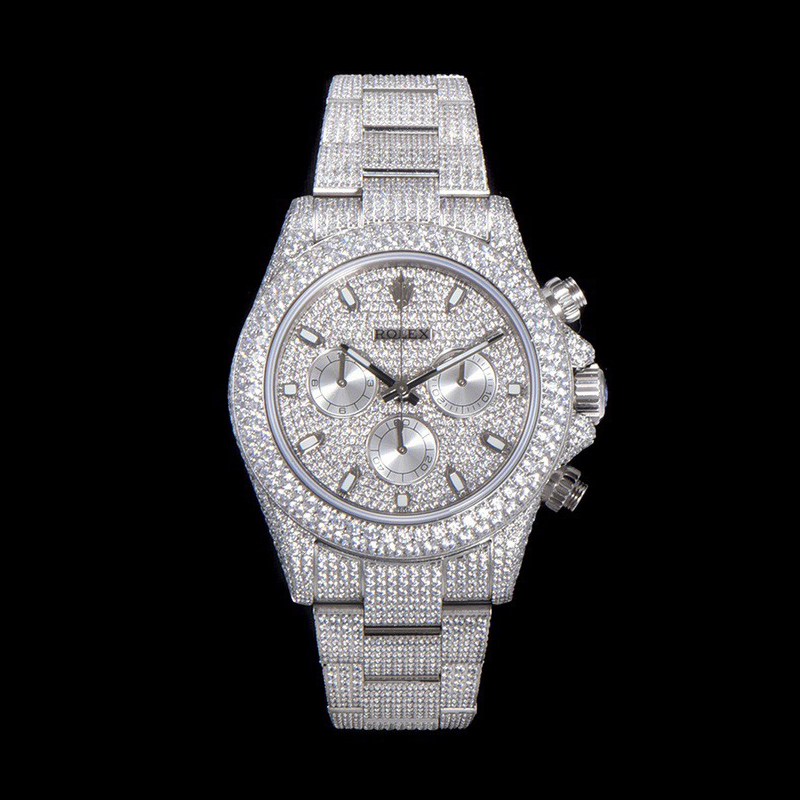 NIGO Rolex Men's 904 Steel Mechanical Watch with Stars and Diamonds #nigo72568
