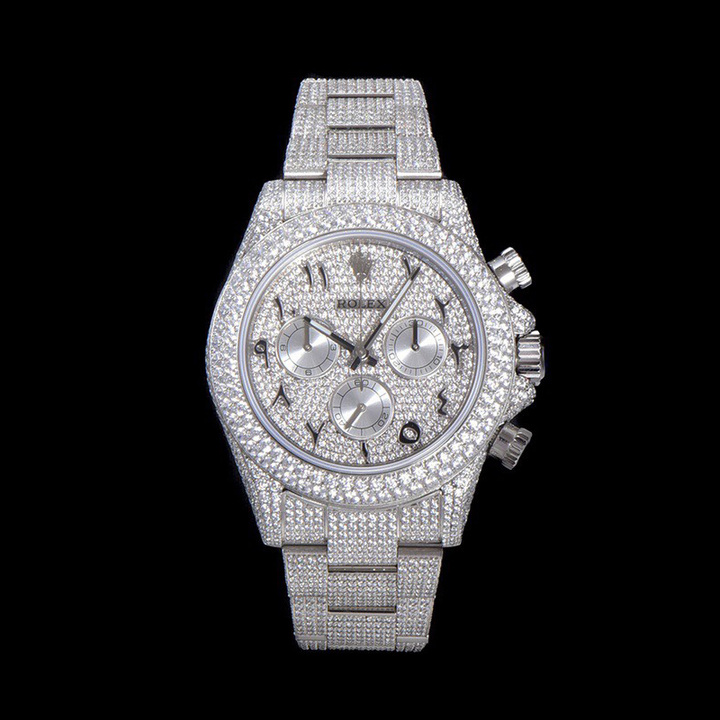 NIGO Rolex Men's 904 Steel Mechanical Watch with Stars and Diamonds #nigo72568
