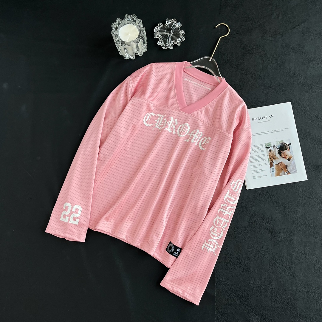 NIGO Chrome Hearts Men's Summer and Winter Pink Long Sleeve T-Shirt Shorts Set Suit #nigo72589