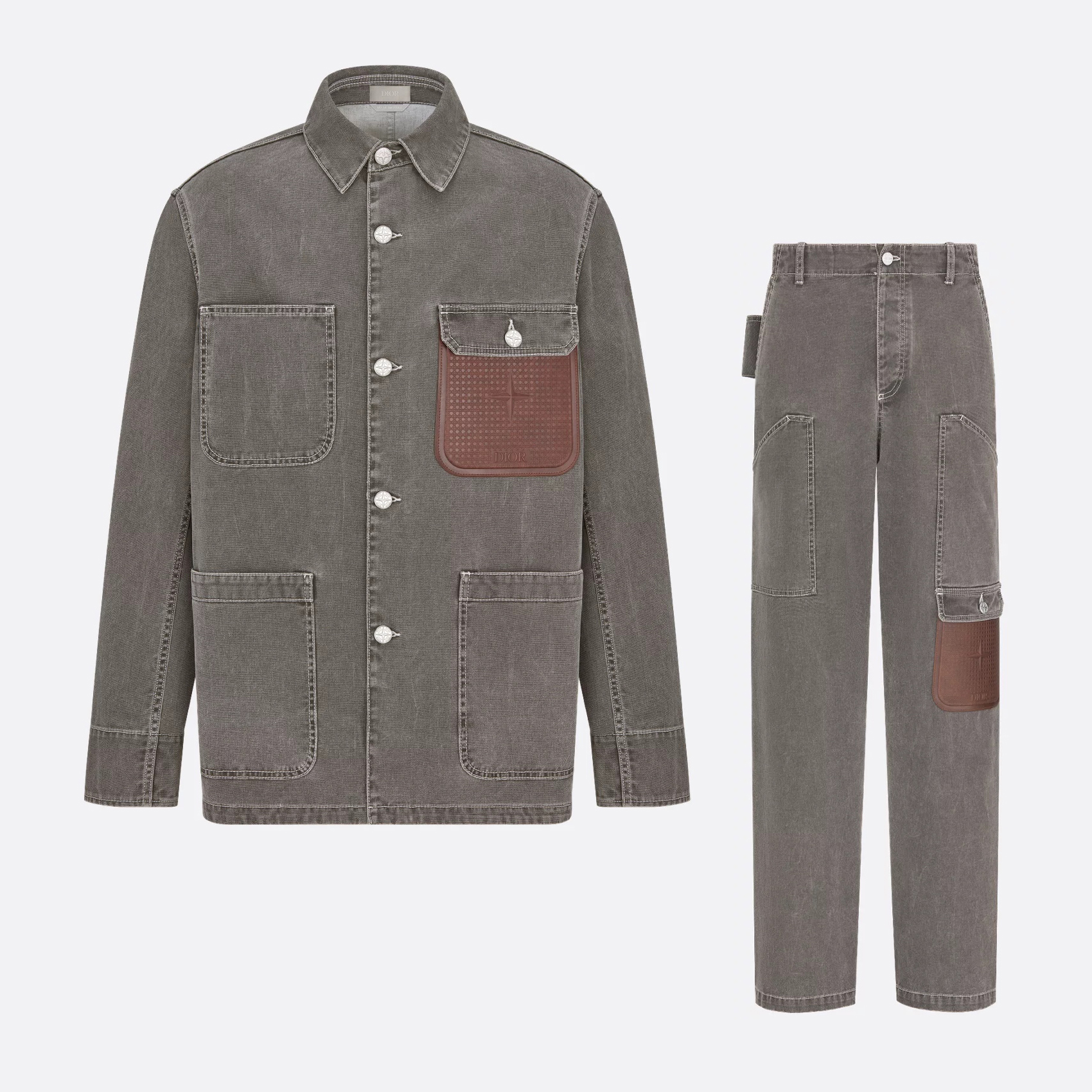 NIGO Dior Men's Spring And Fall Logo Patch Pockets Lapel Single breasted Loose Long Sleeved Denim Jacket Waist Straight Jeans Pants Set Suit #nigo72579