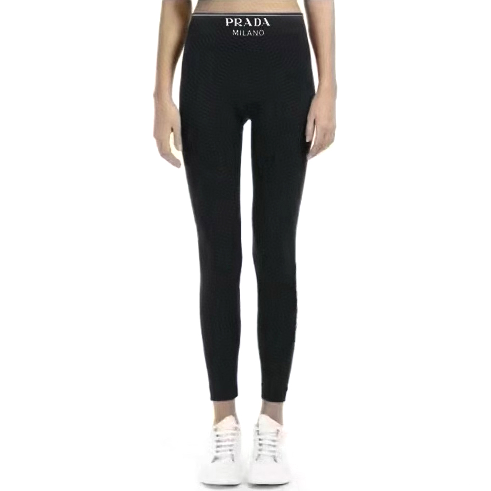 NIGO Prada Women's Spring and Autumn Black Slim Leggings Bottom Pants #nigo72623