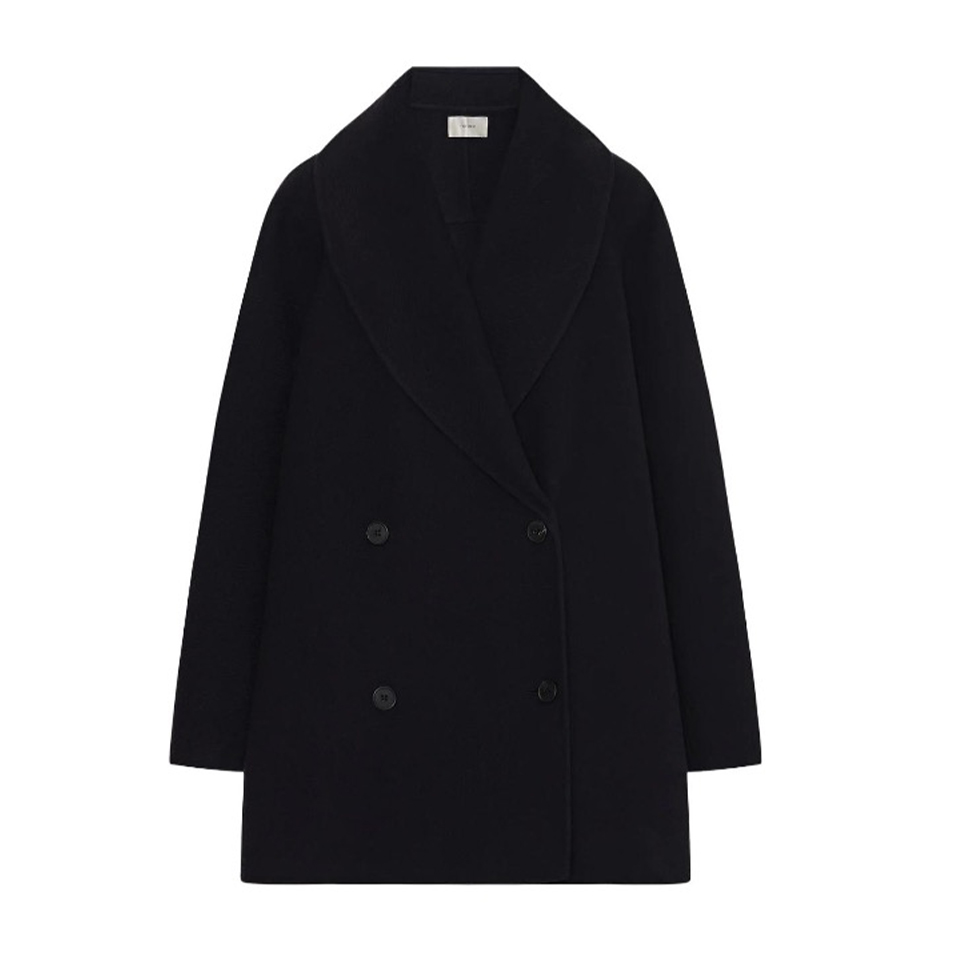 NIGO The Row Women's Spring And Autumn Solid Color Lapel Double Breasted Mid-Length Cashmere Wool Long Sleeve Fitted Jacket Coat Ngvp #nigo8858