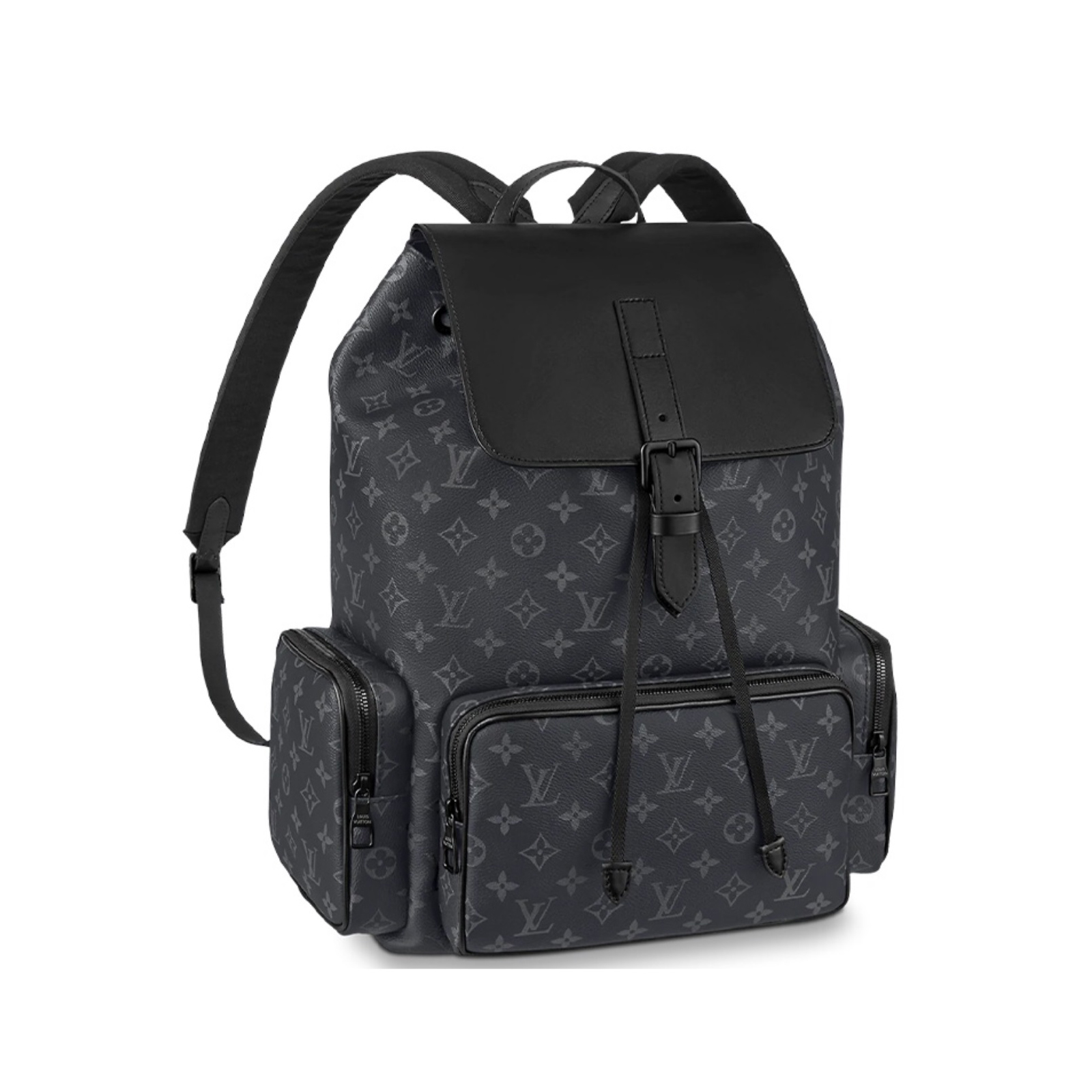 NIGO Louis Vuitton Men's Black Classic Old Flower Commuter Portable Coated Canvas Quilted Cowhide Shoulder Bag Bags #nigo72643
