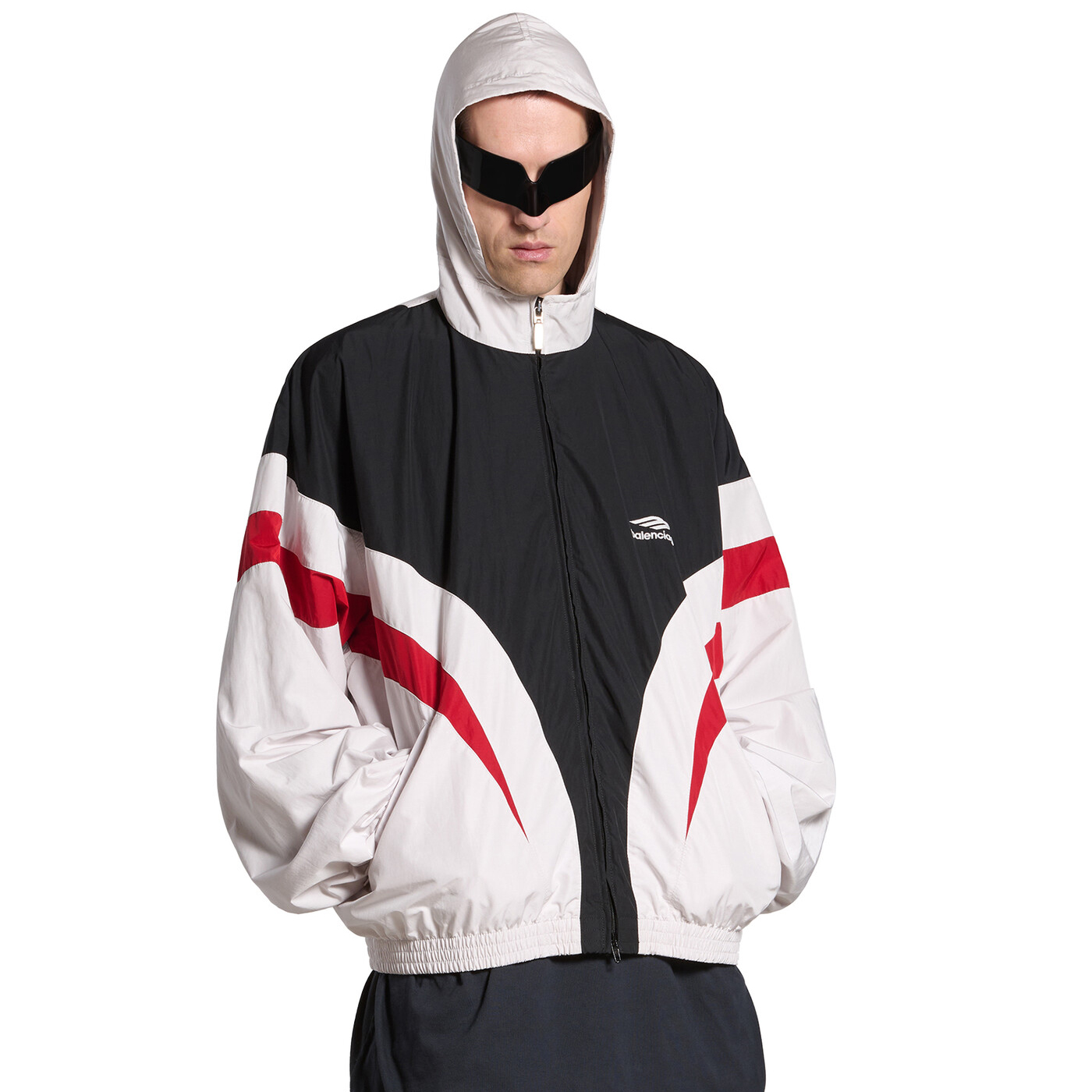 NIGO Balenciaga 3B Sports Icon Tracksuit Men's Spring Autumn Tech Poplin Zip Hooded Jacket #nigo72629